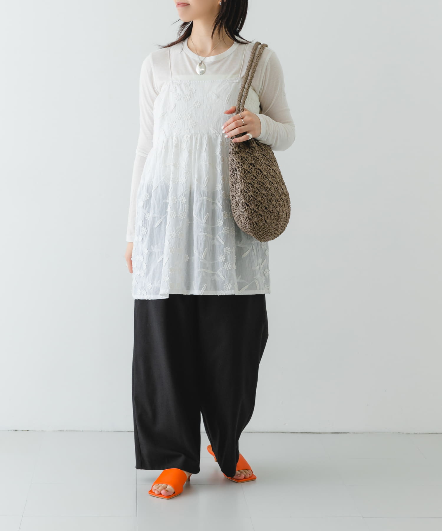 『MADE IN JAPAN』スクエアミュール ORANGE 38