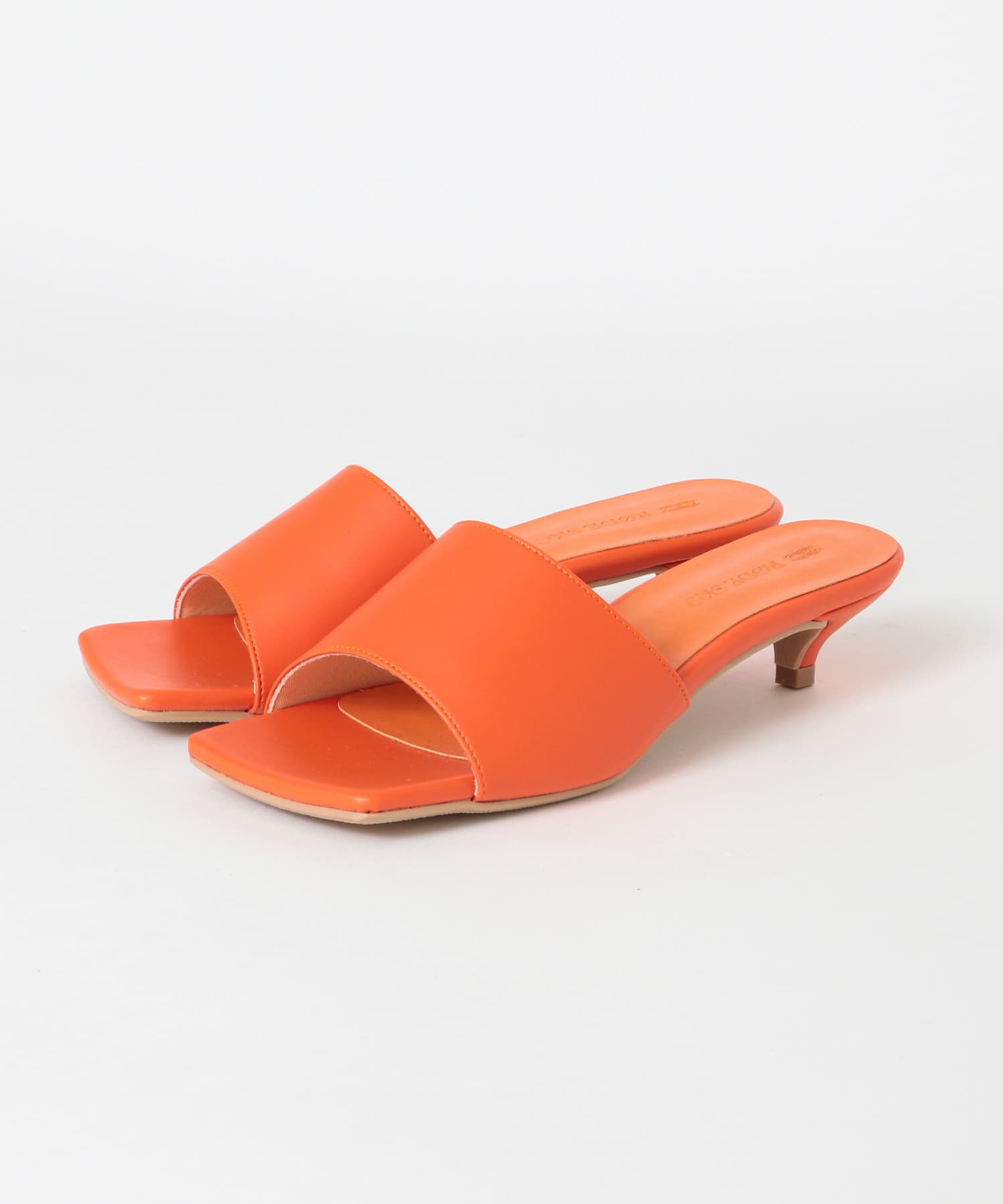 『MADE IN JAPAN』スクエアミュール ORANGE 37