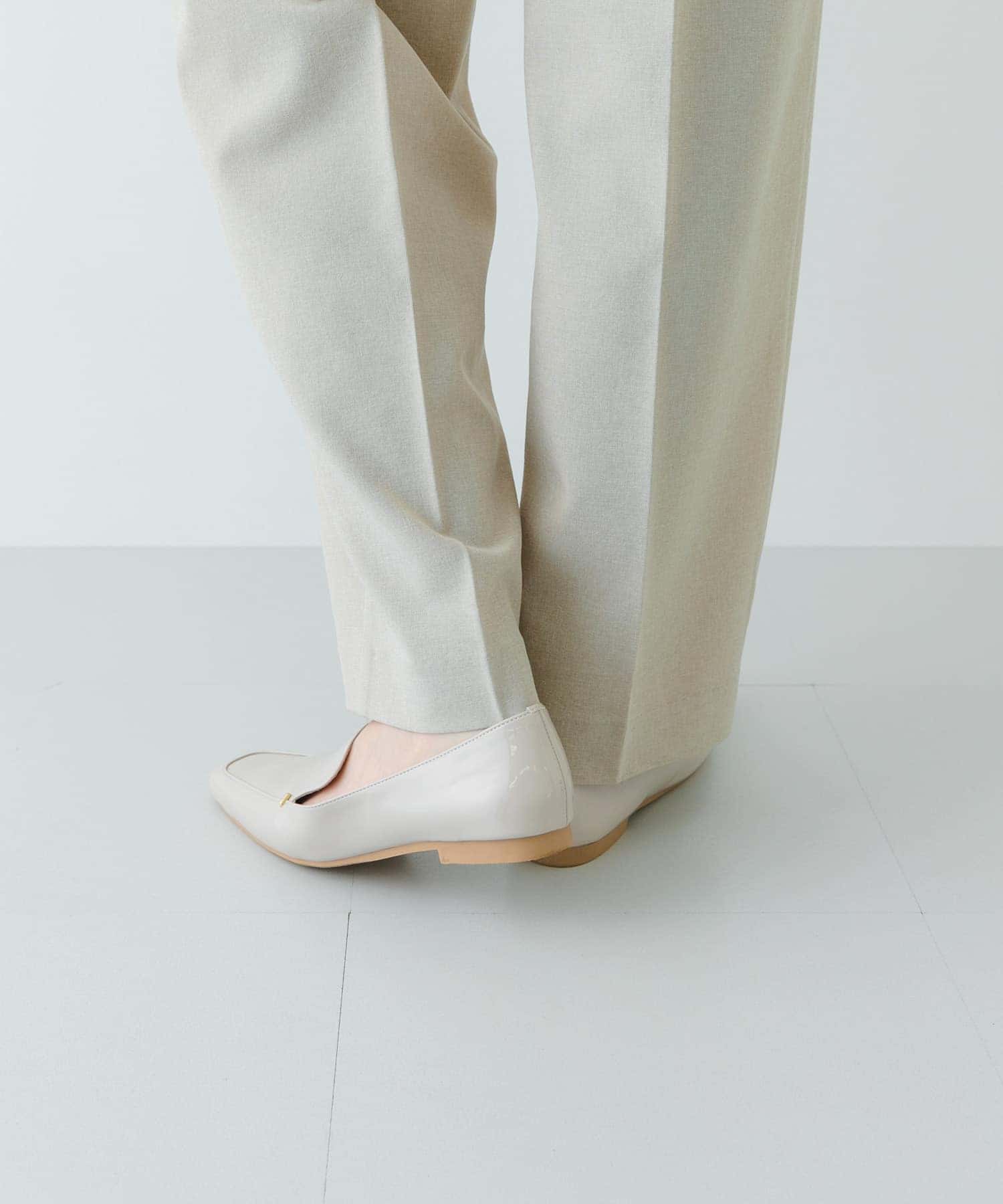 『MADE IN JAPAN』スクエアトゥプチメタルローファー GRAY/E 37