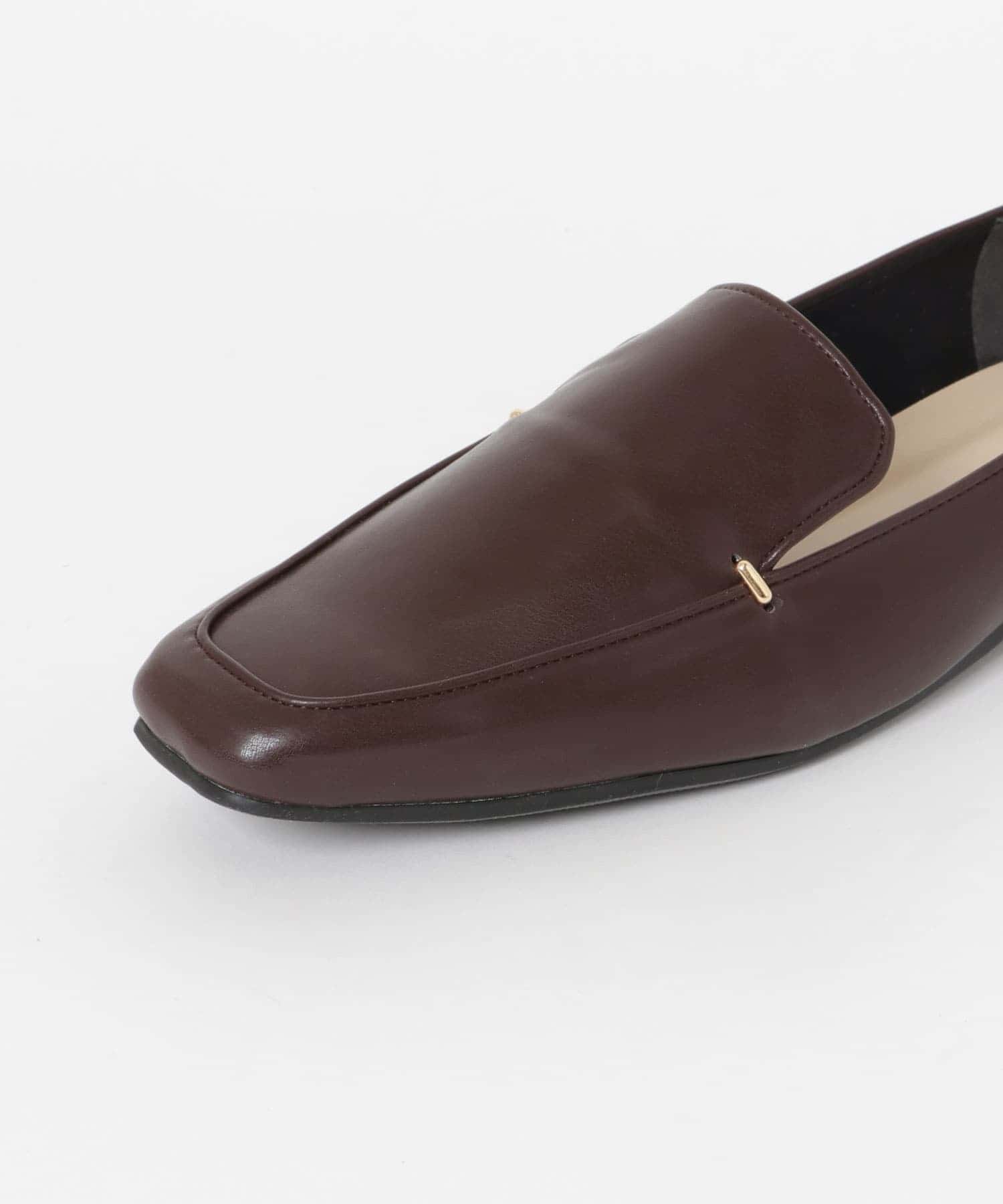 『MADE IN JAPAN』スクエアトゥプチメタルローファー CHOCO 36