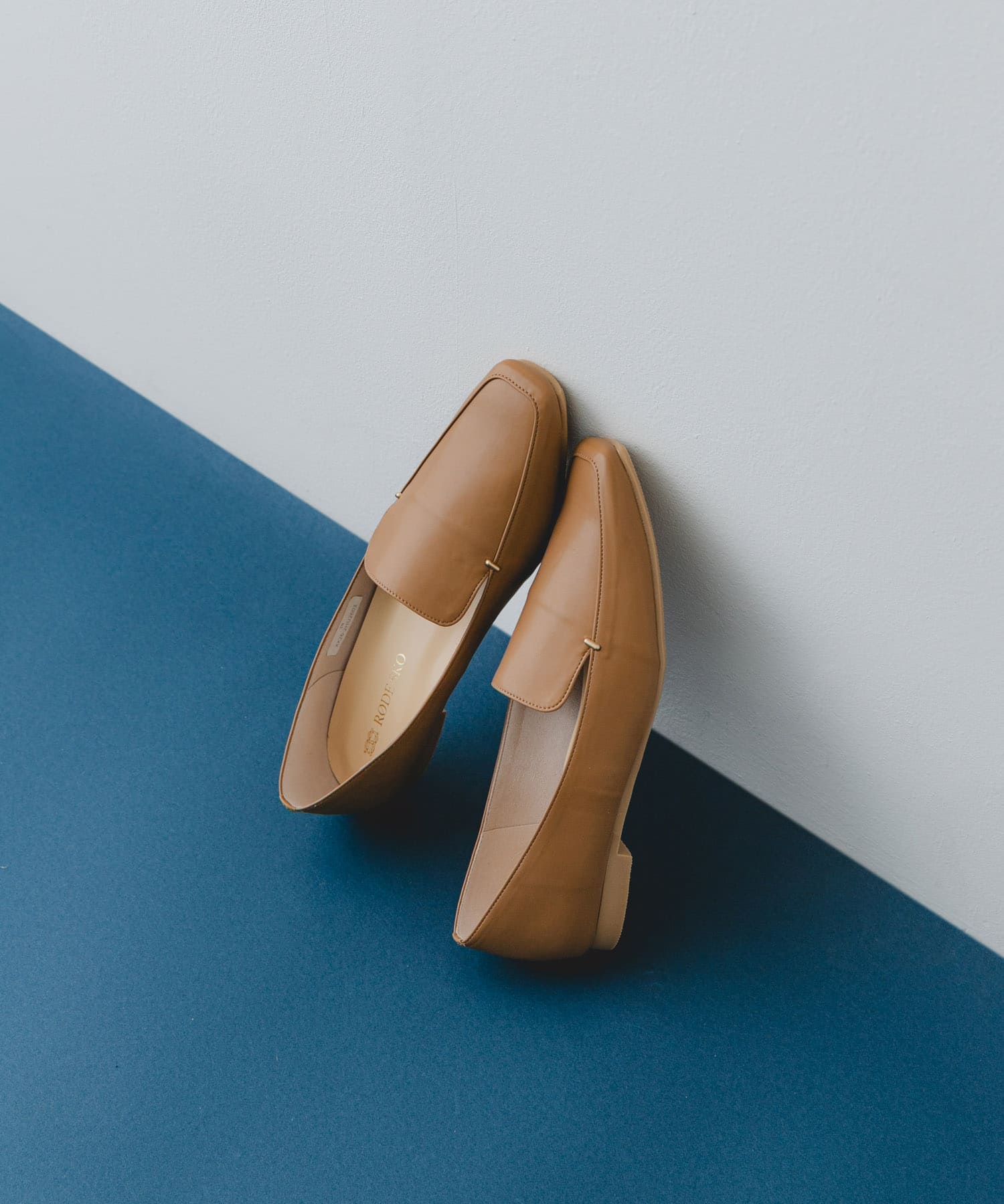 『MADE IN JAPAN』スクエアトゥプチメタルローファー MILK TEA 37