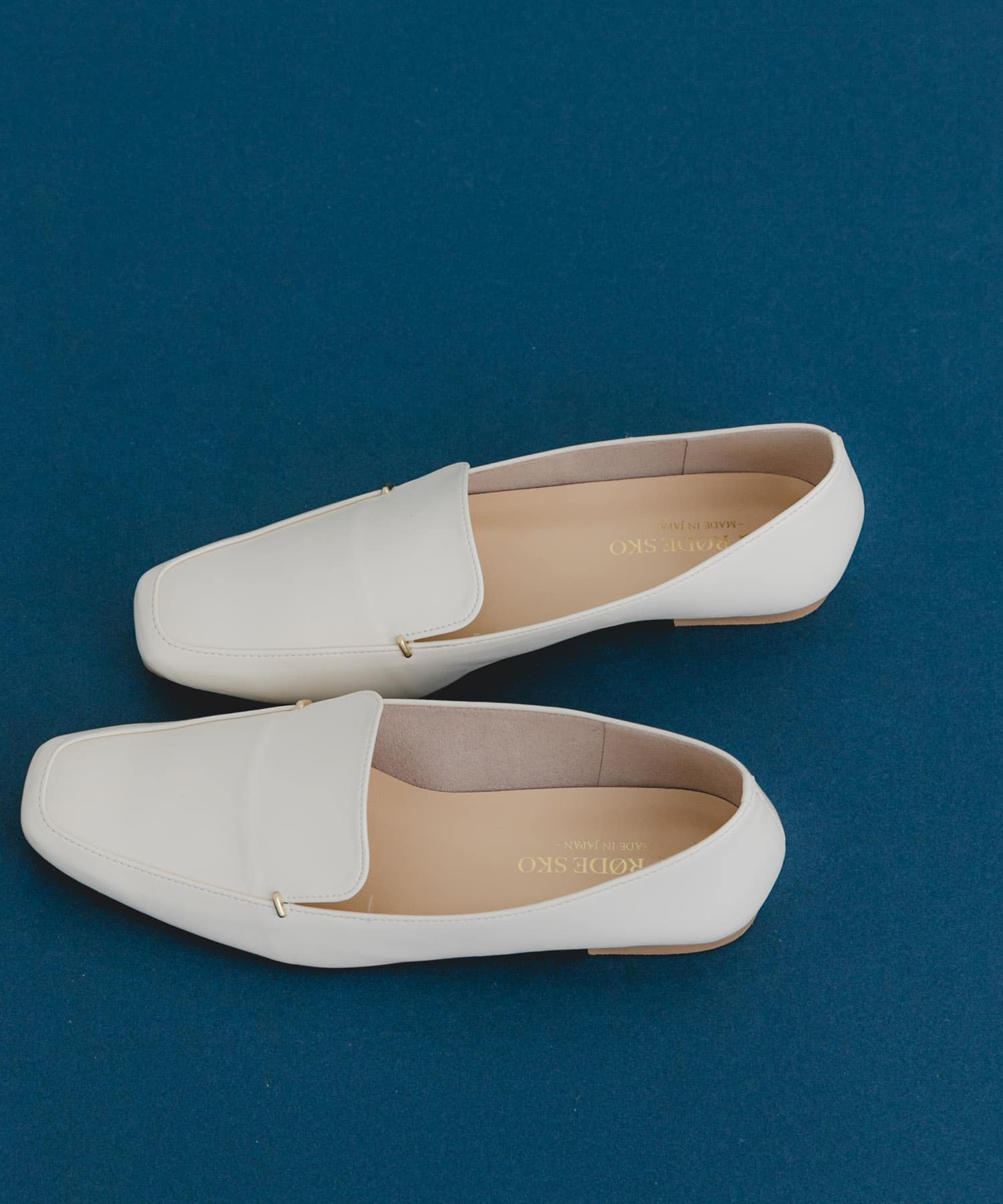 『MADE IN JAPAN』スクエアトゥプチメタルローファー OFF WHITE 37