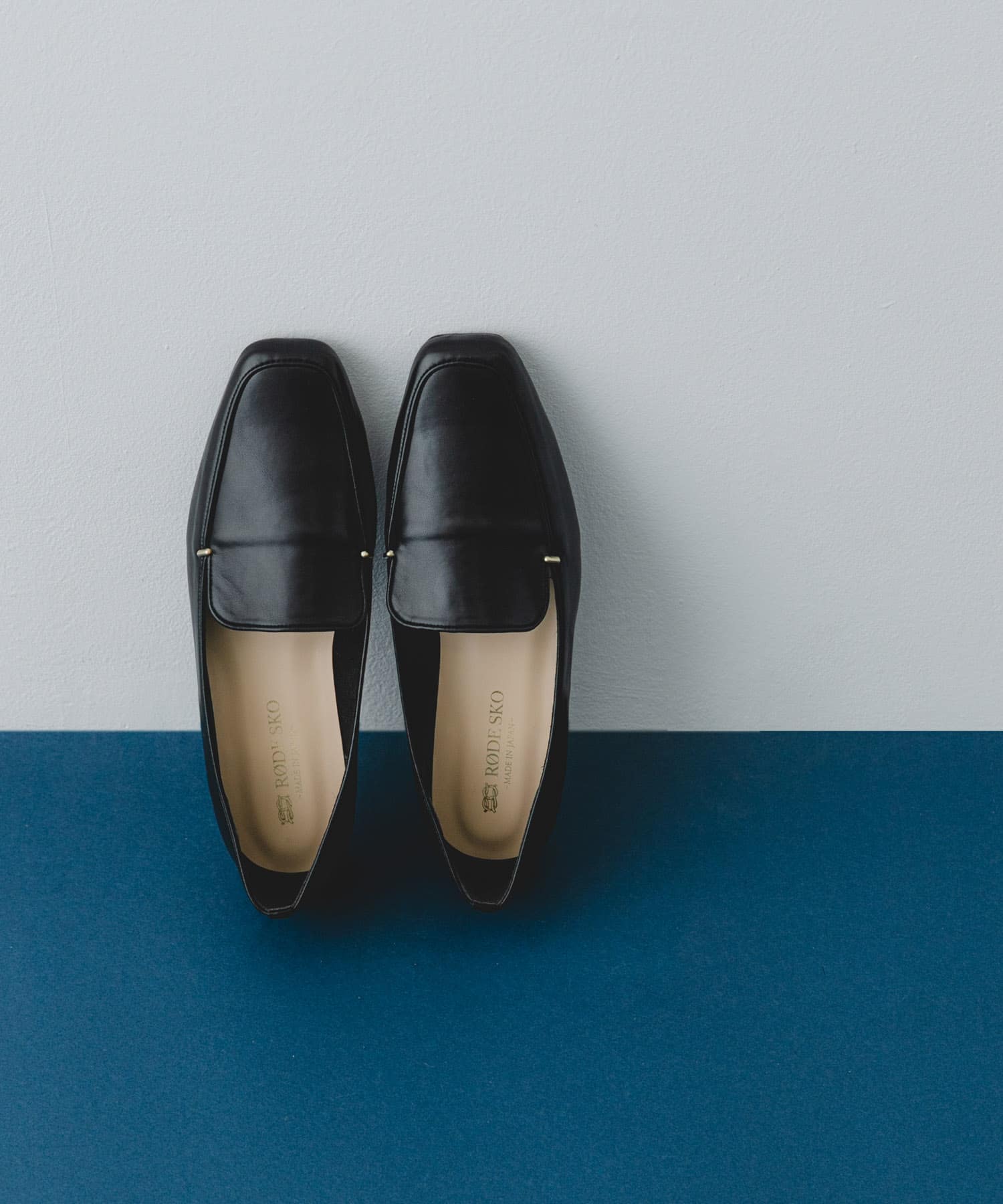 『MADE IN JAPAN』スクエアトゥプチメタルローファー