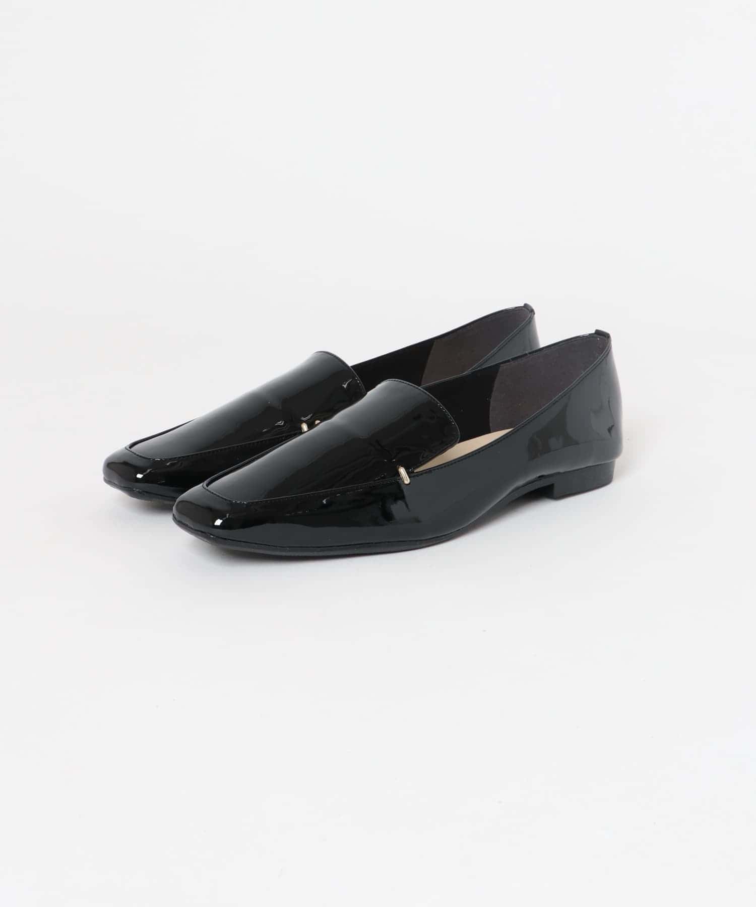 『MADE IN JAPAN』スクエアトゥプチメタルローファー BLACK/E 36