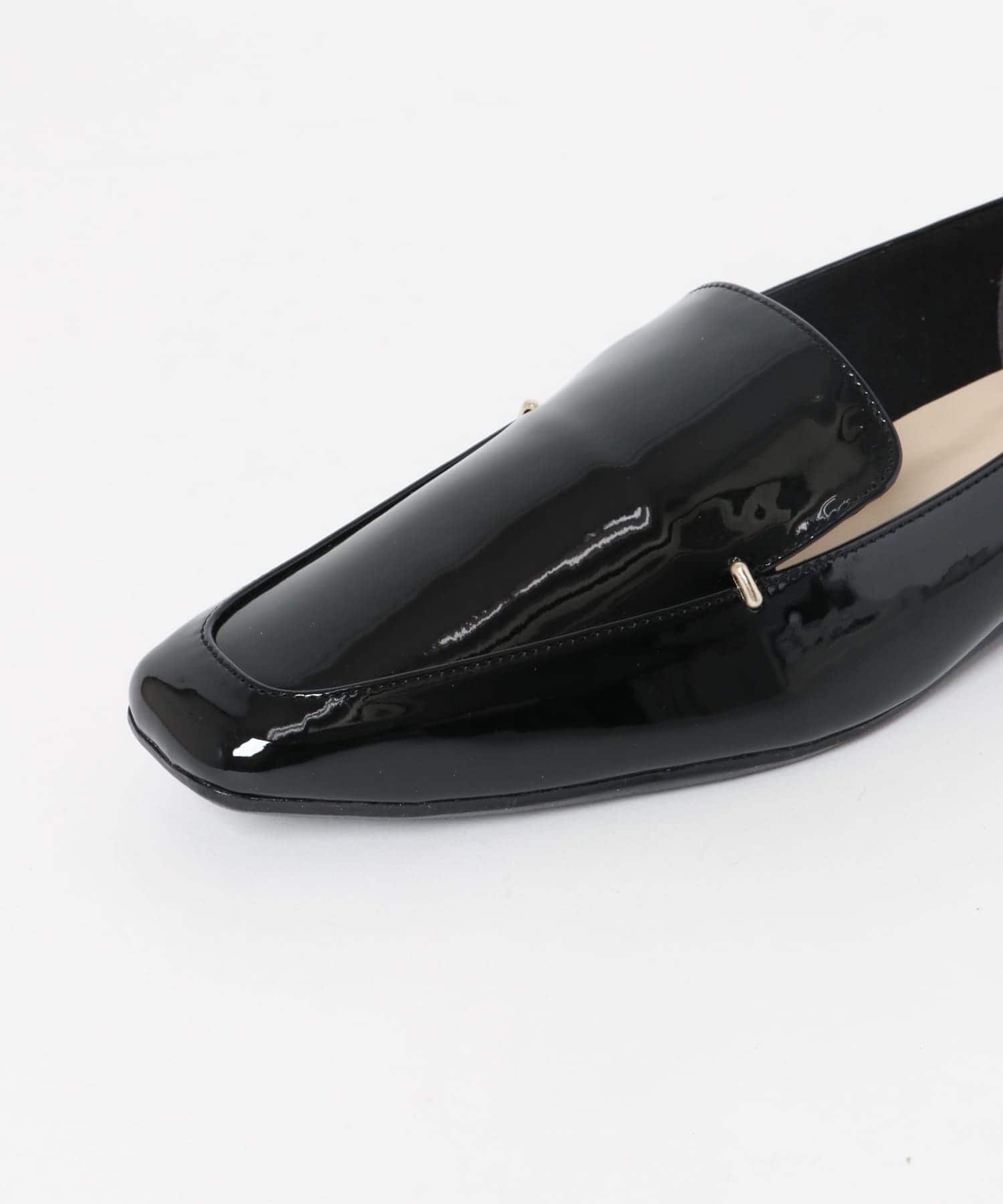 『MADE IN JAPAN』スクエアトゥプチメタルローファー BLACK/E 36