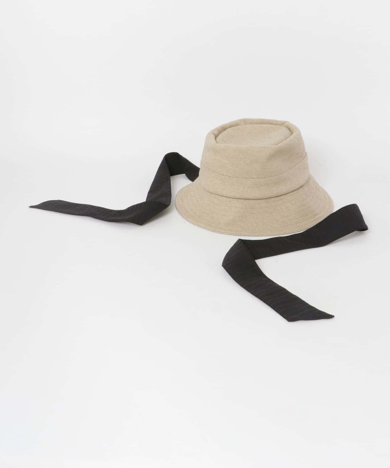 2WAYリボンバケットハット BEIGE FREE