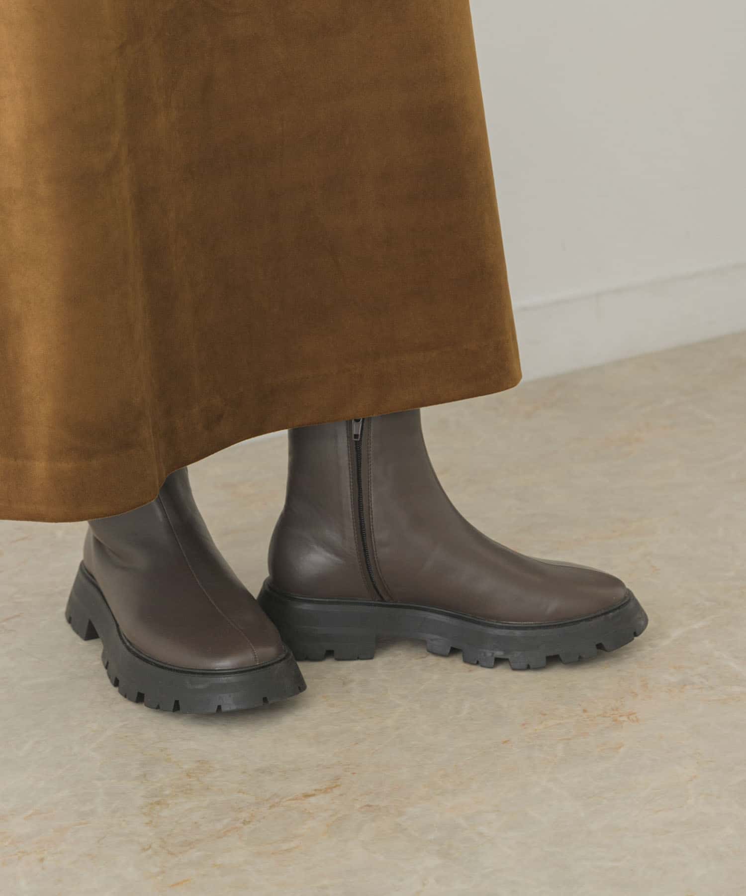 4センチオーバーソールブーツ GYSH-BROWN 36