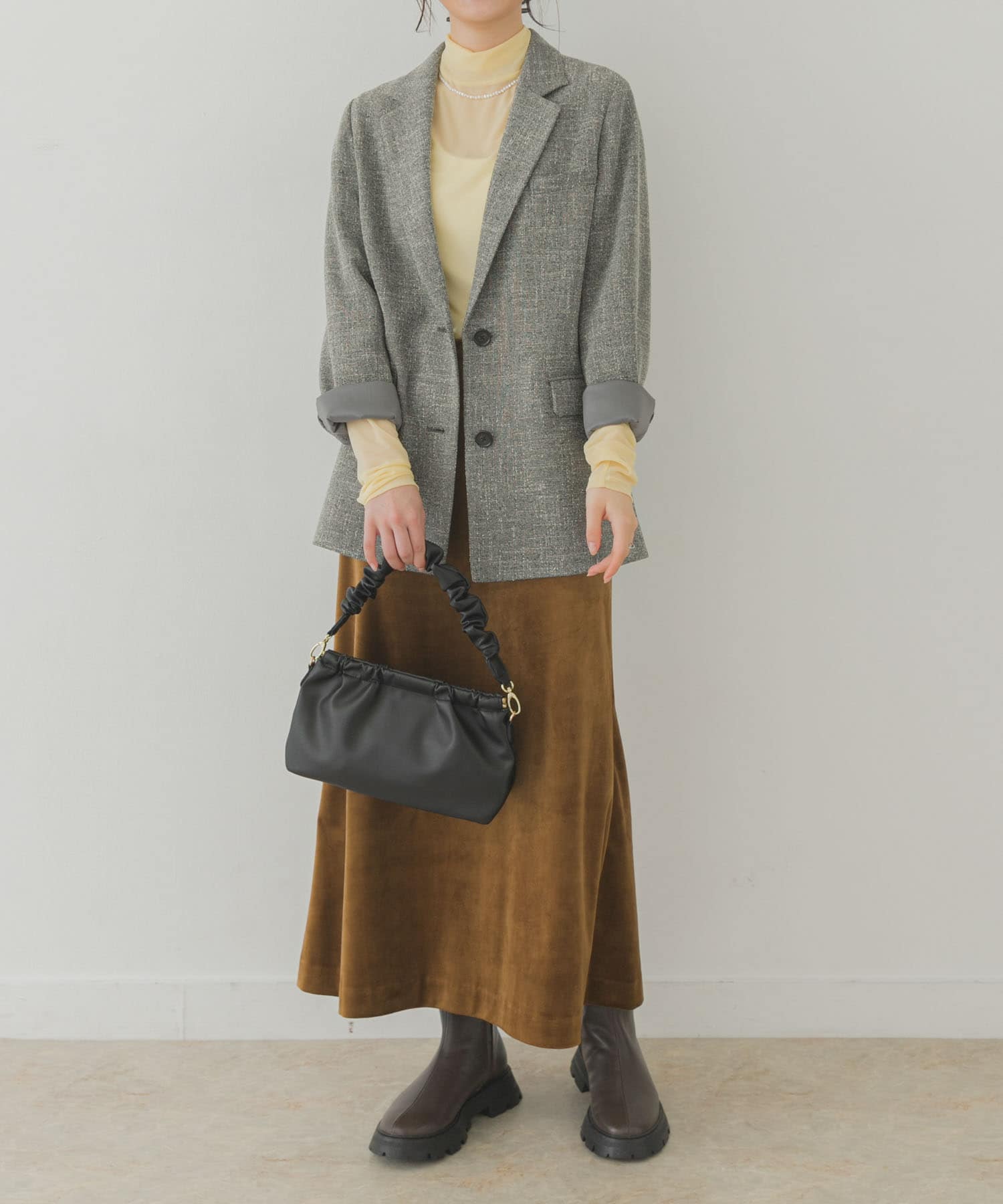 4センチオーバーソールブーツ GYSH-BROWN 36