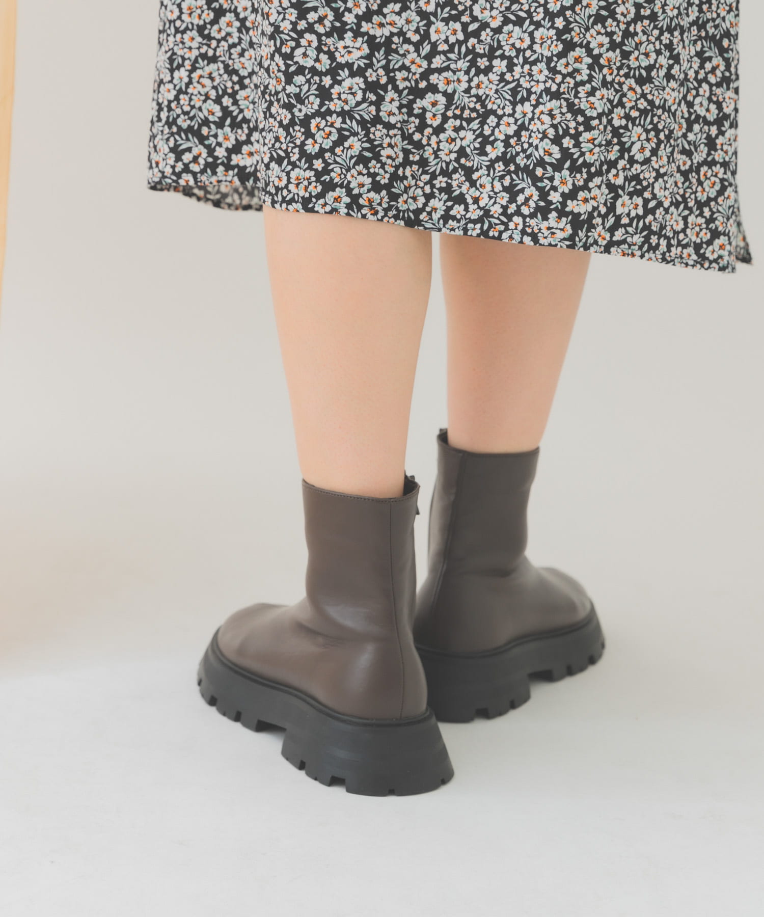 4センチオーバーソールブーツ GYSH-BROWN 37