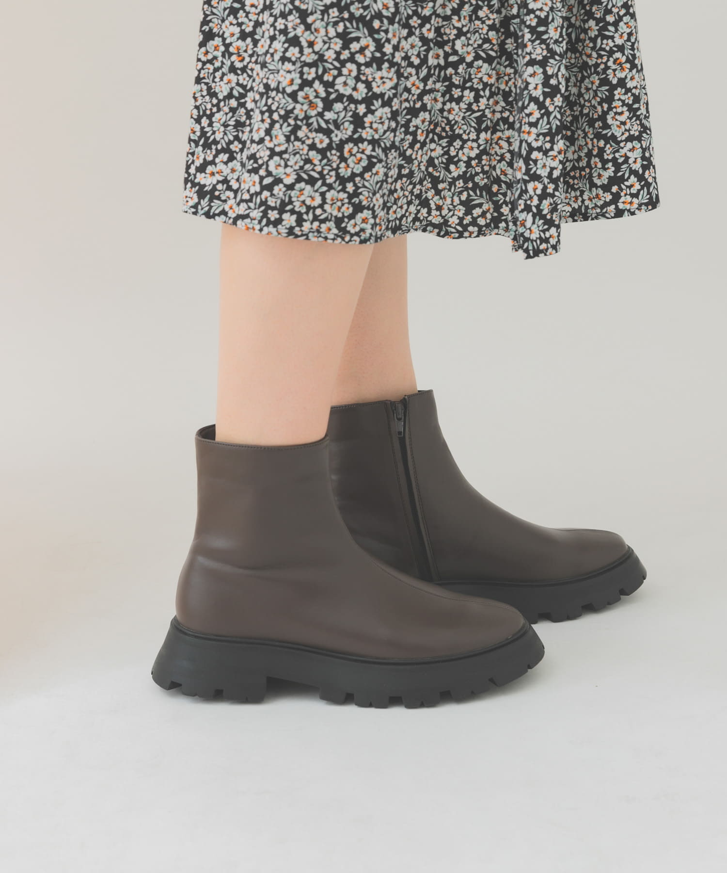 4センチオーバーソールブーツ GYSH-BROWN 37