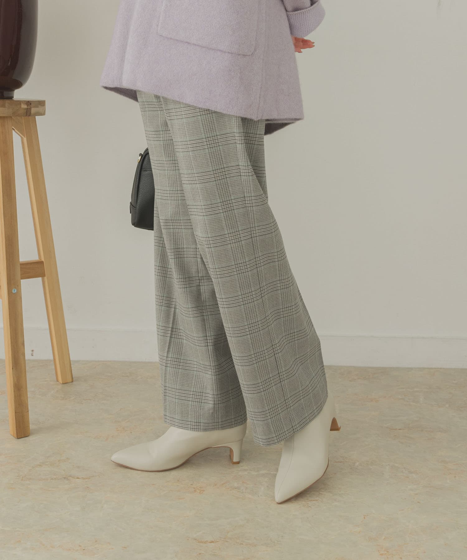 ソフトショートブーツ IVORY 36