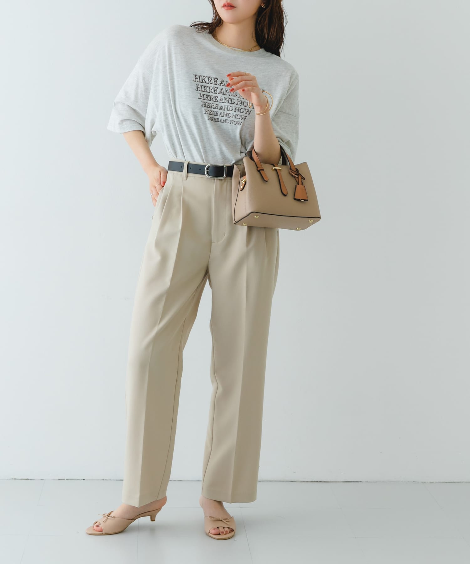 チャーム付ミニバッグ『Ssize』 SAND BEIGE one