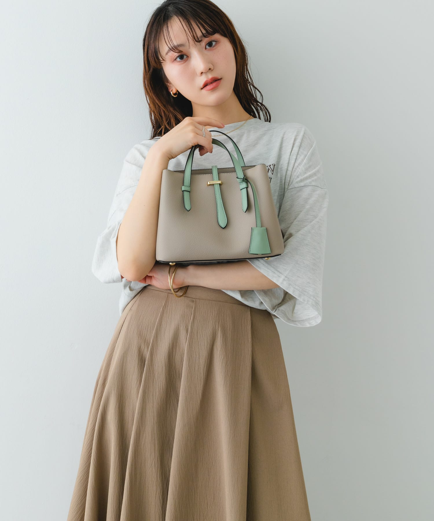 チャーム付ミニバッグ『Ssize』 MINT one
