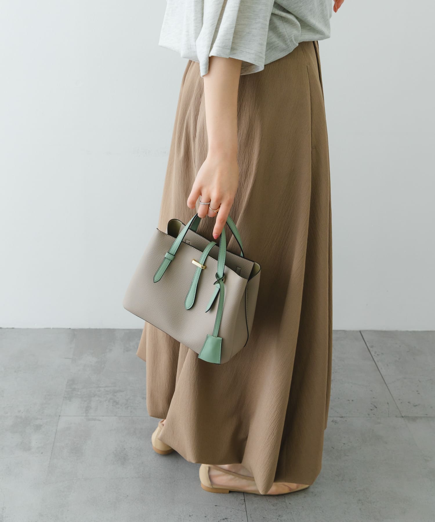チャーム付ミニバッグ『Ssize』 MINT one