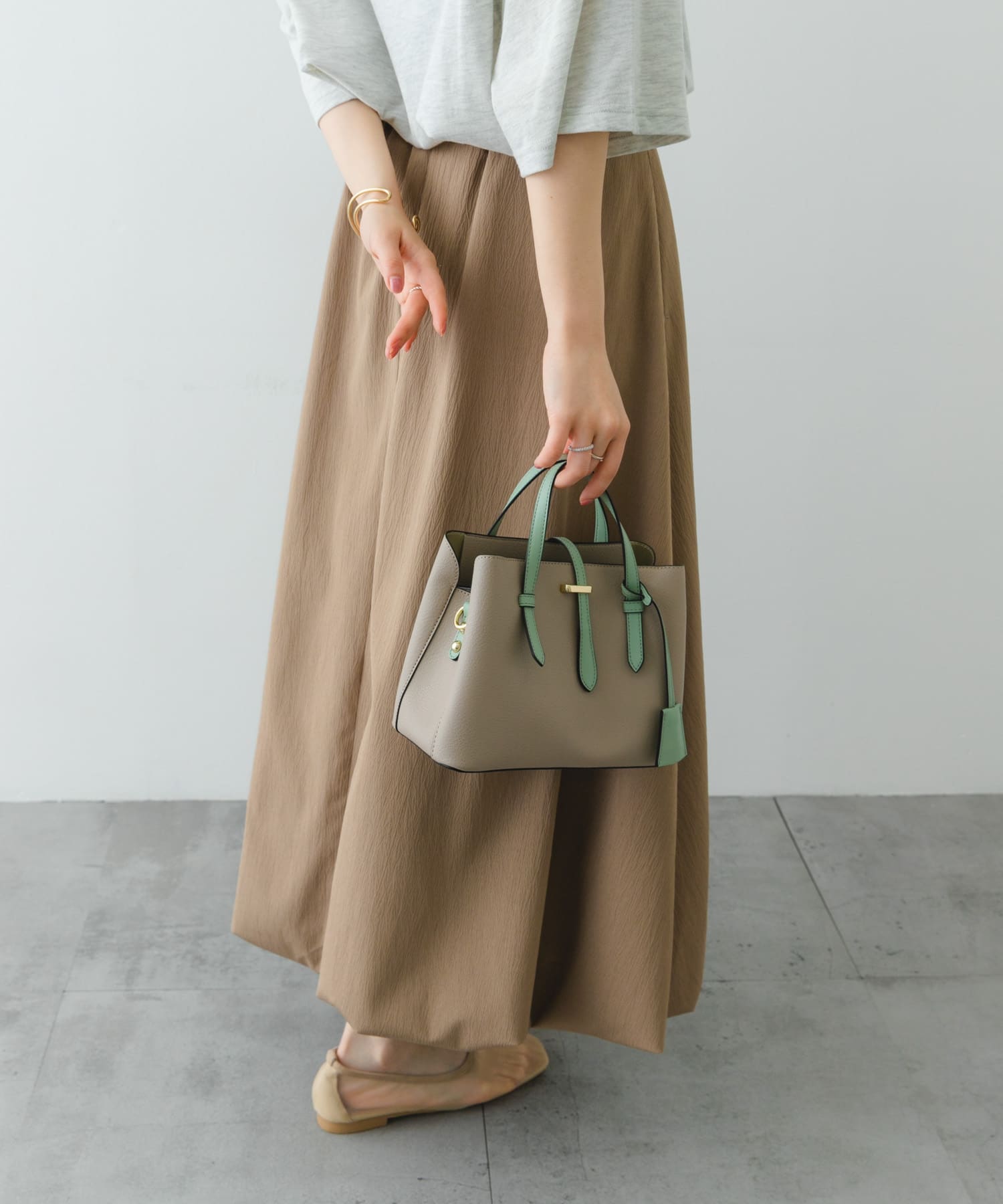 チャーム付ミニバッグ『Ssize』 MINT one