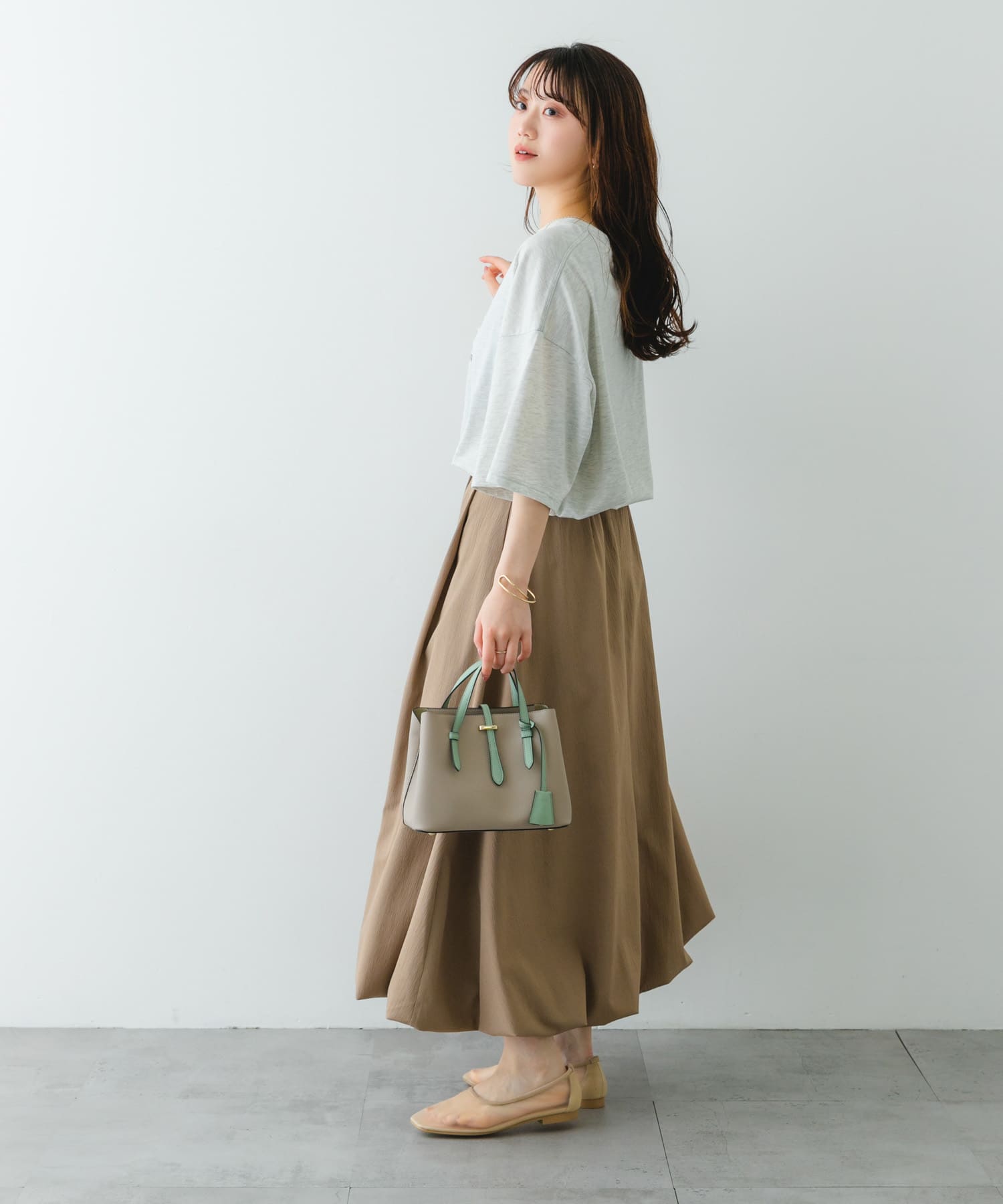 チャーム付ミニバッグ『Ssize』 MINT one