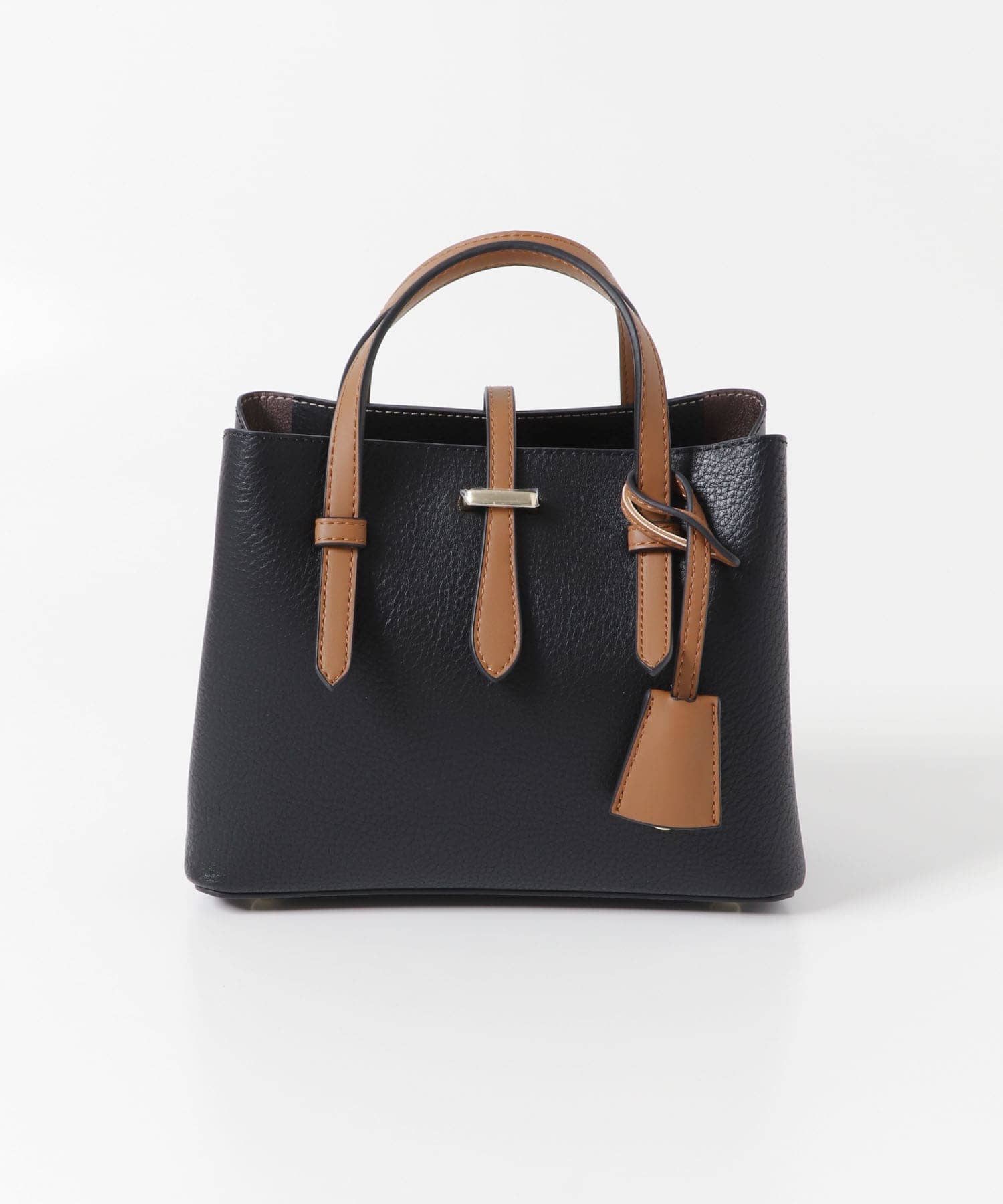 チャーム付ミニバッグ『Ssize』 BLACKxCML one