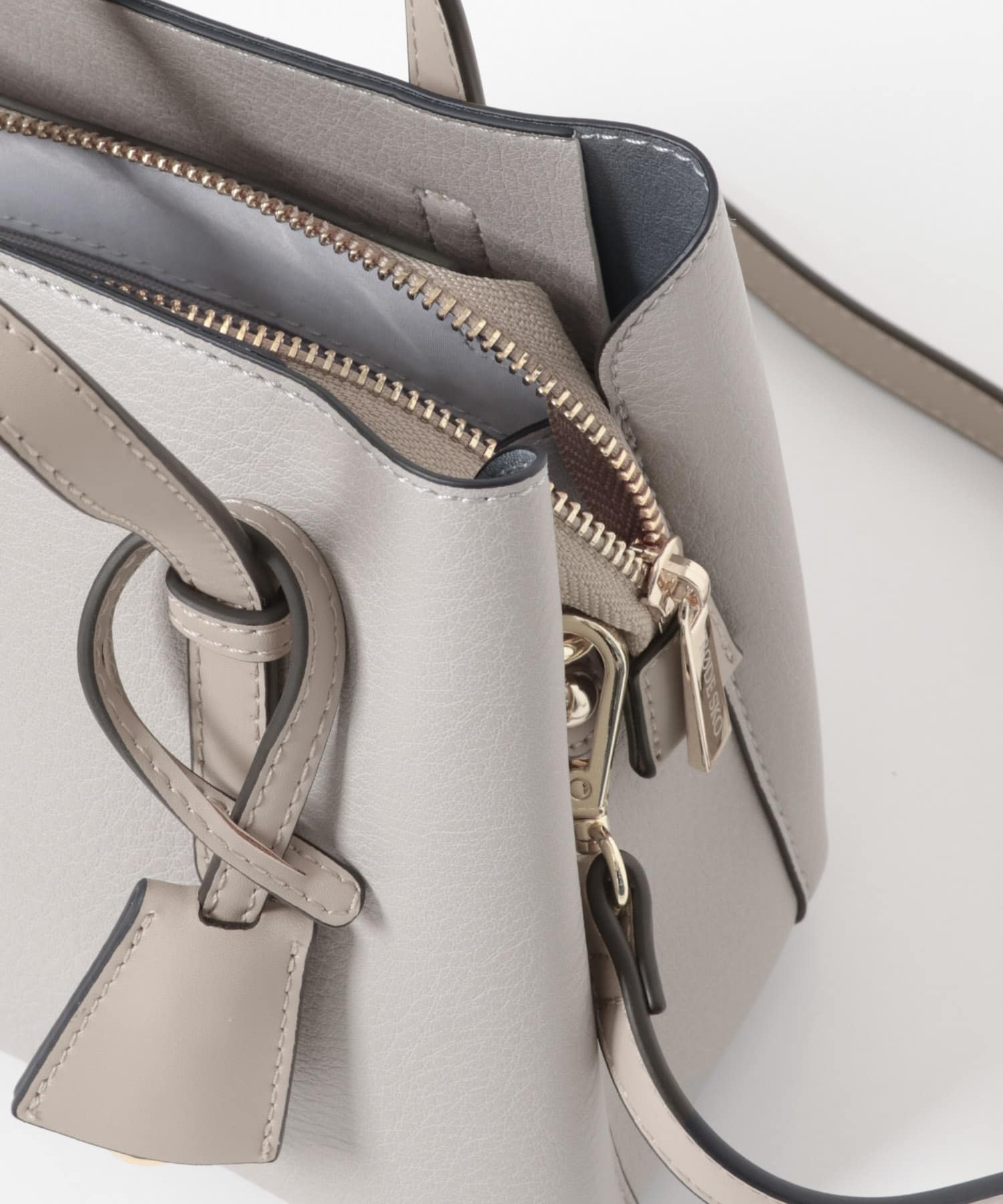チャーム付ミニバッグ『Ssize』 LIGHT GRAY one
