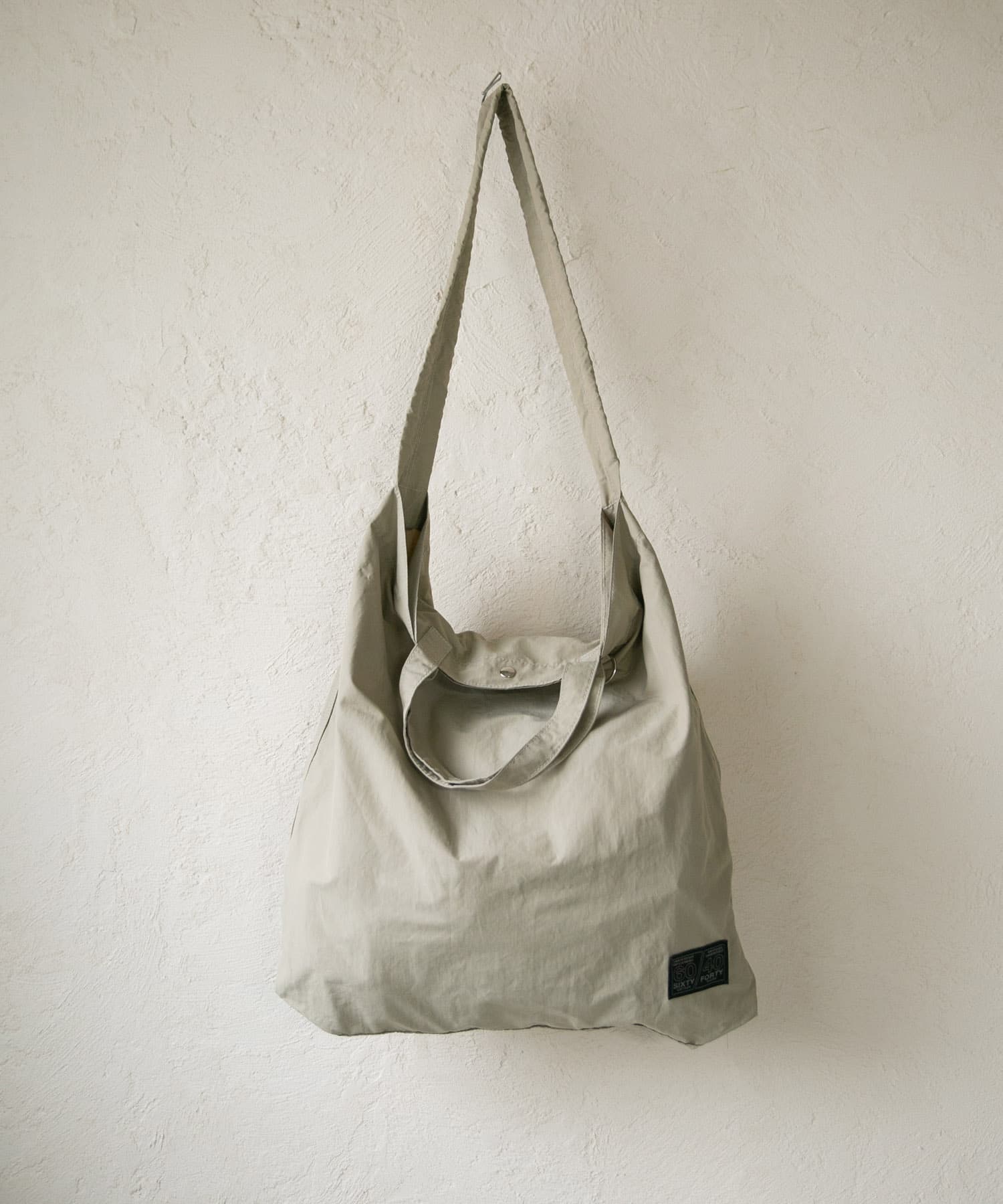 『ユニセックス』ロクヨンギャザーショルダートートバッグ GREIGE2 one