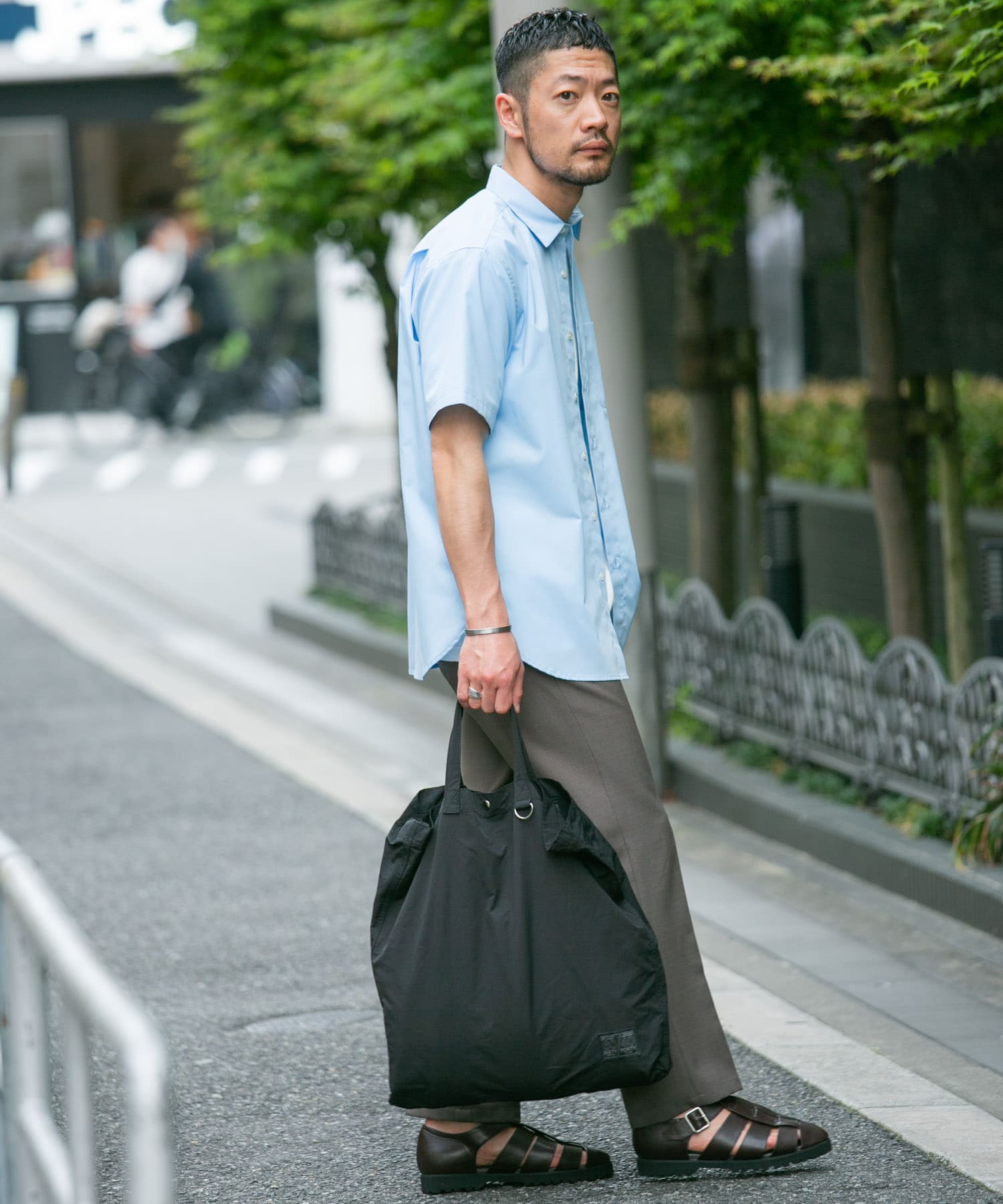 『ユニセックス』ロクヨンギャザーショルダートートバッグ BLACK2 one