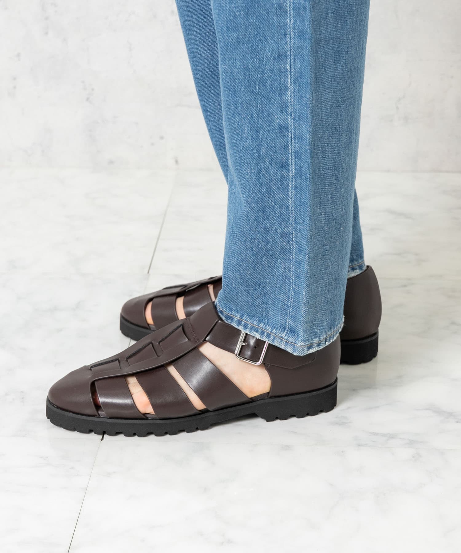 グルカサンダル『レディースサイズあり』 DARK BROWN 25.5