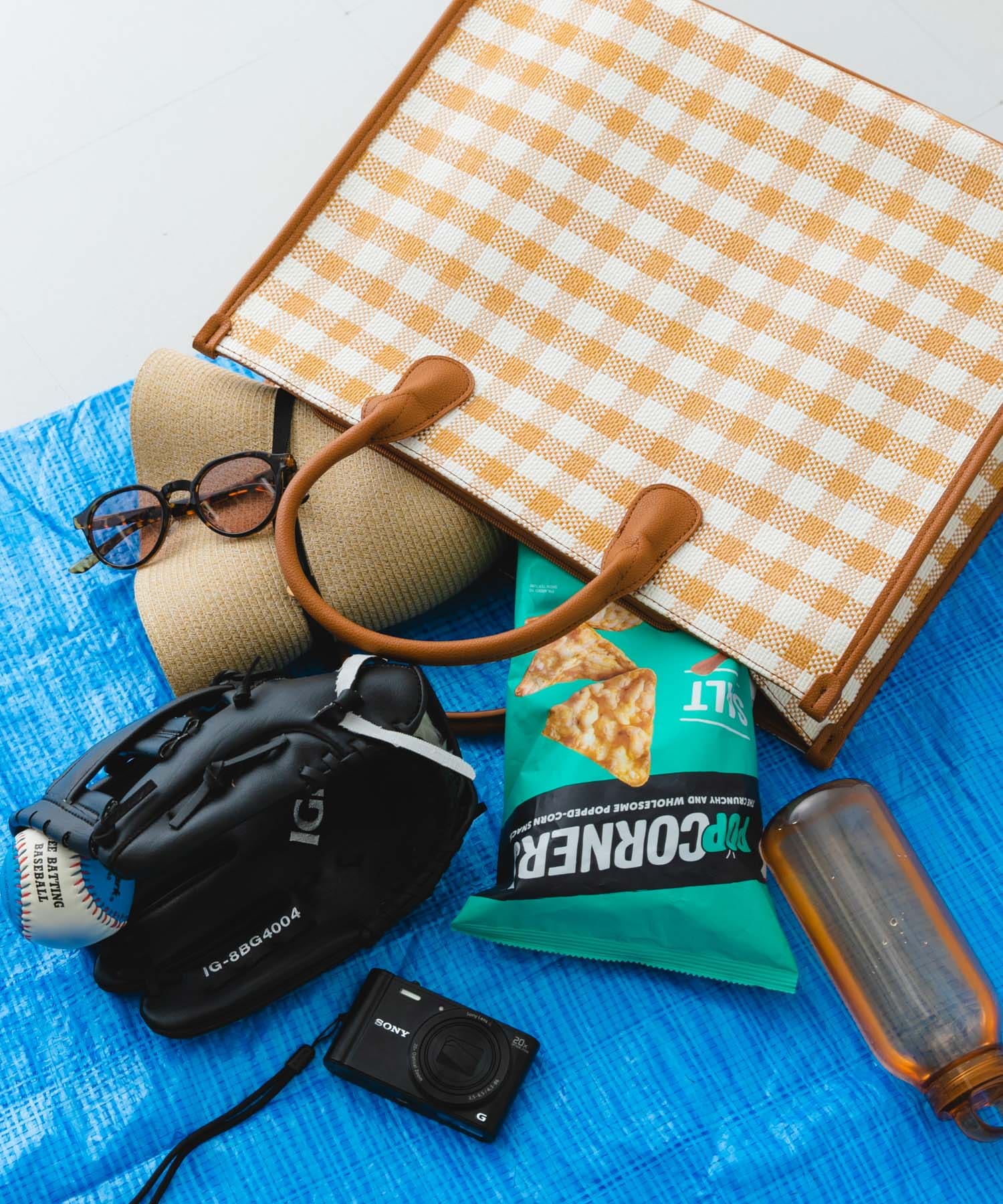 テープショルダービッグトートバッグ BEIGE one