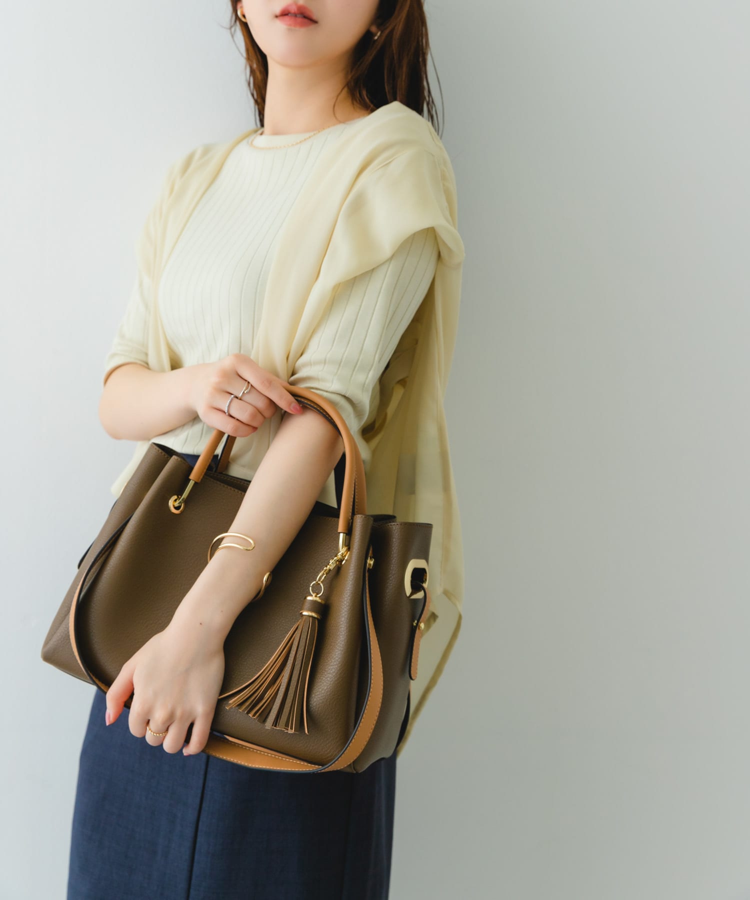 ワイド4WAYトートバッグ MOCHA one