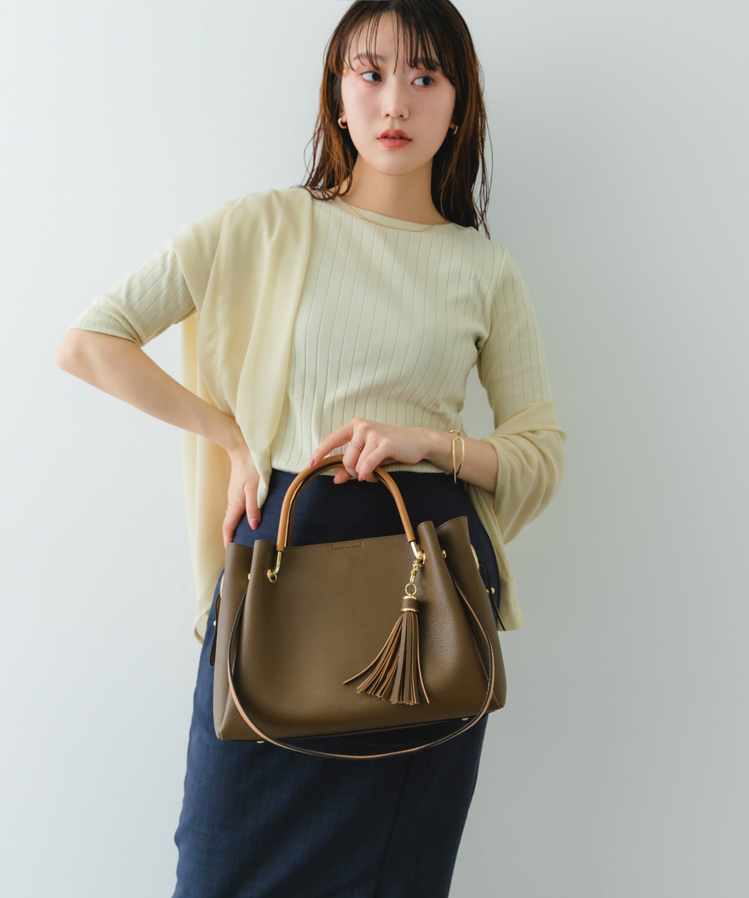 ワイド4WAYトートバッグ MOCHA one