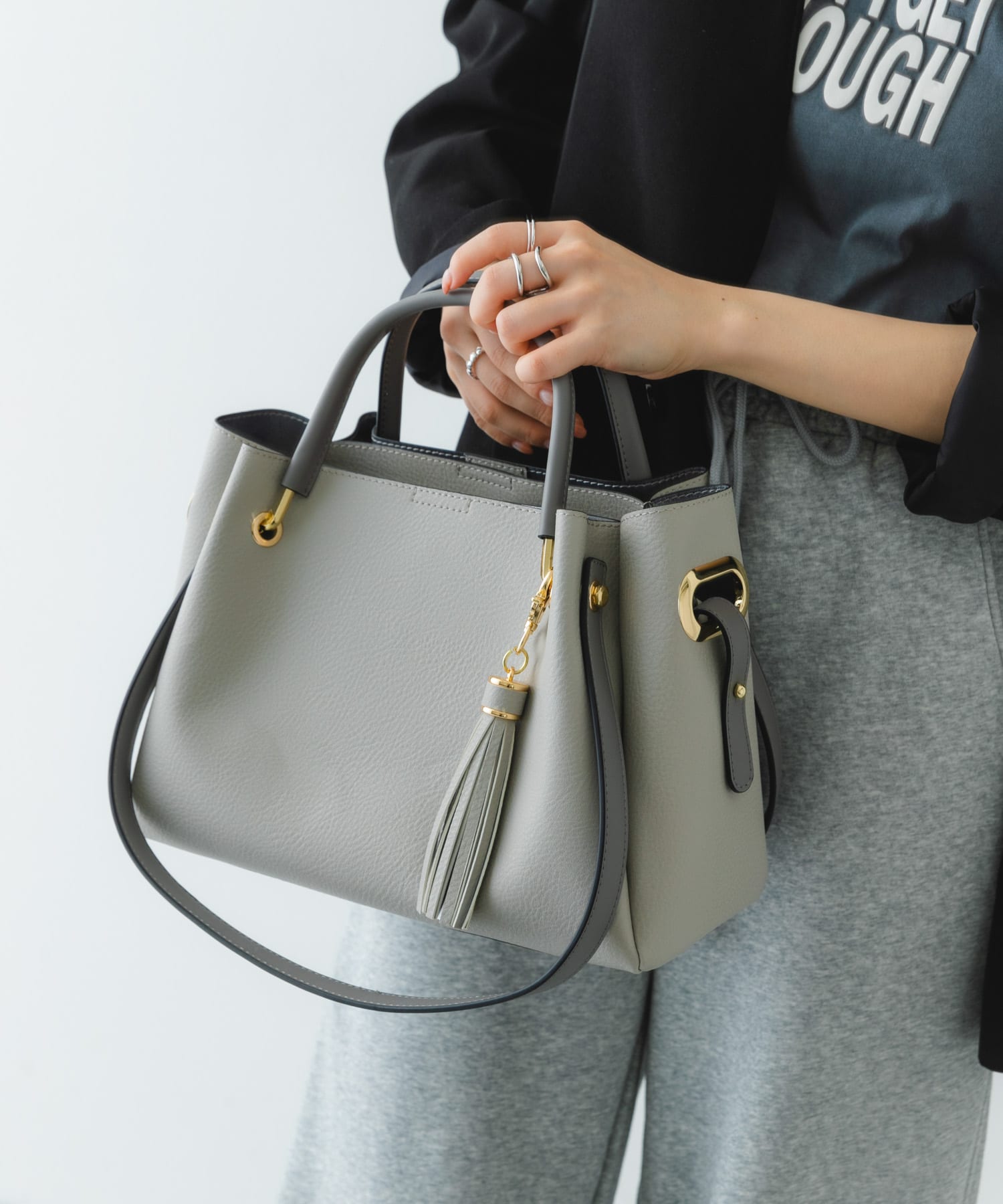 ワイド4WAYトートバッグ GRAY one