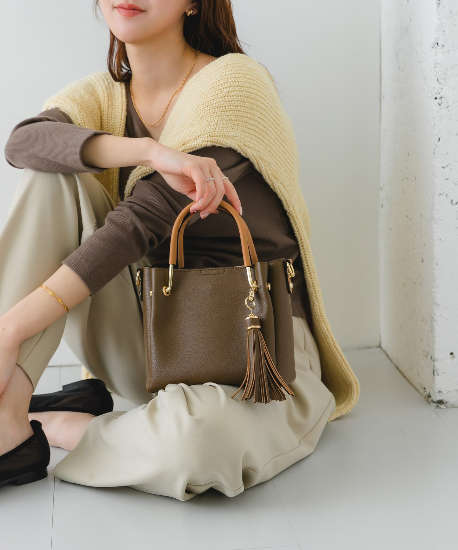 プチ2WAYトートバッグ MOCHA one