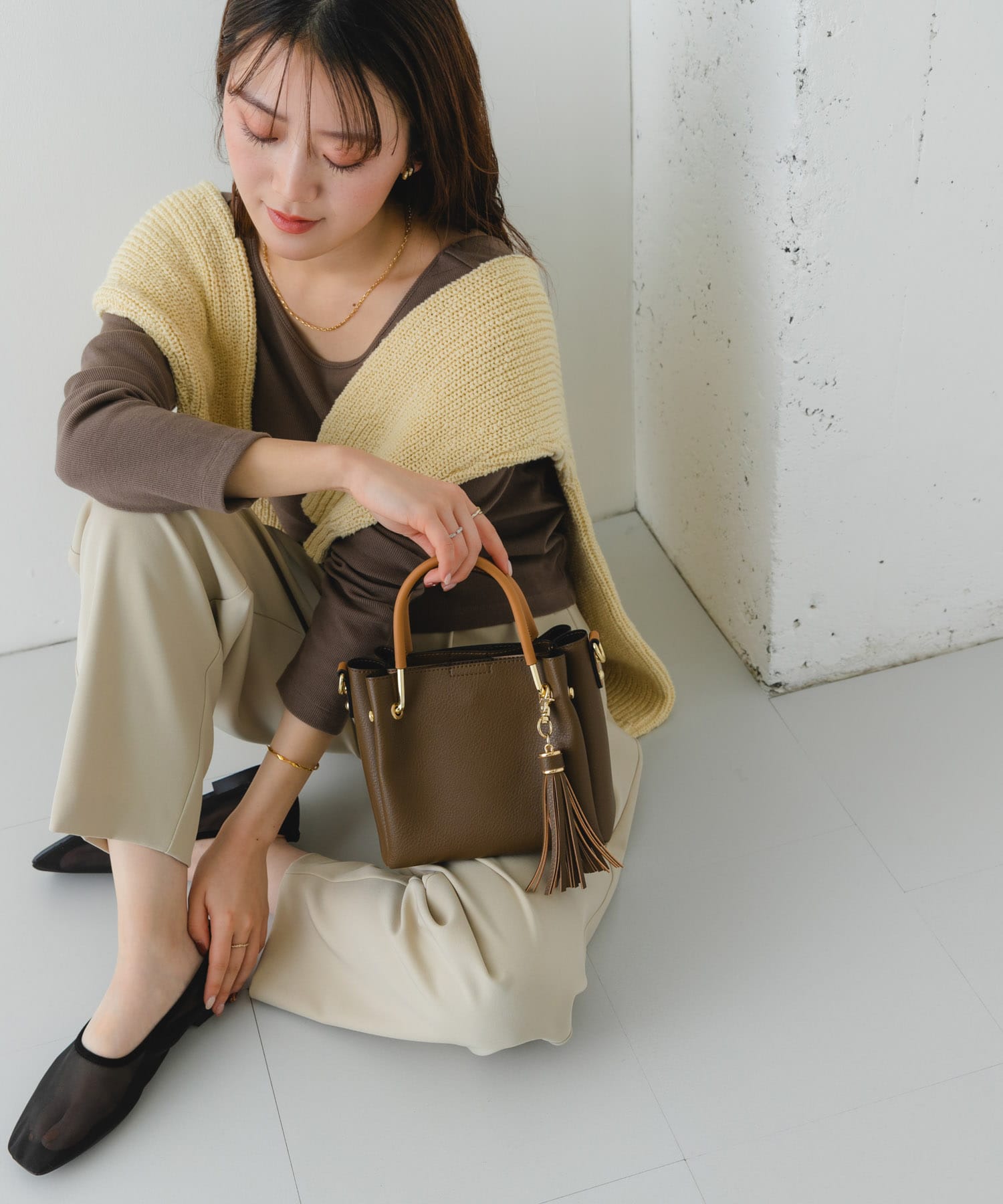 プチ2WAYトートバッグ MOCHA one