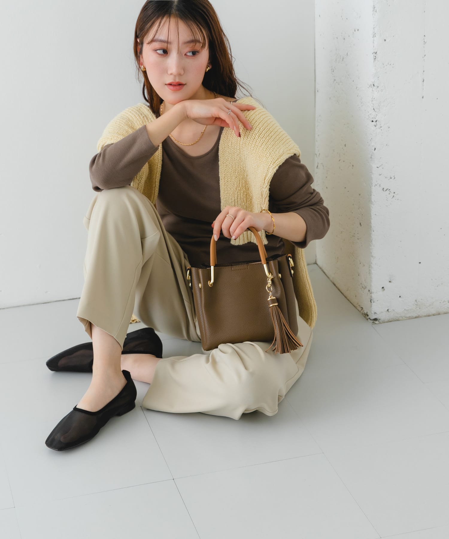 プチ2WAYトートバッグ MOCHA one