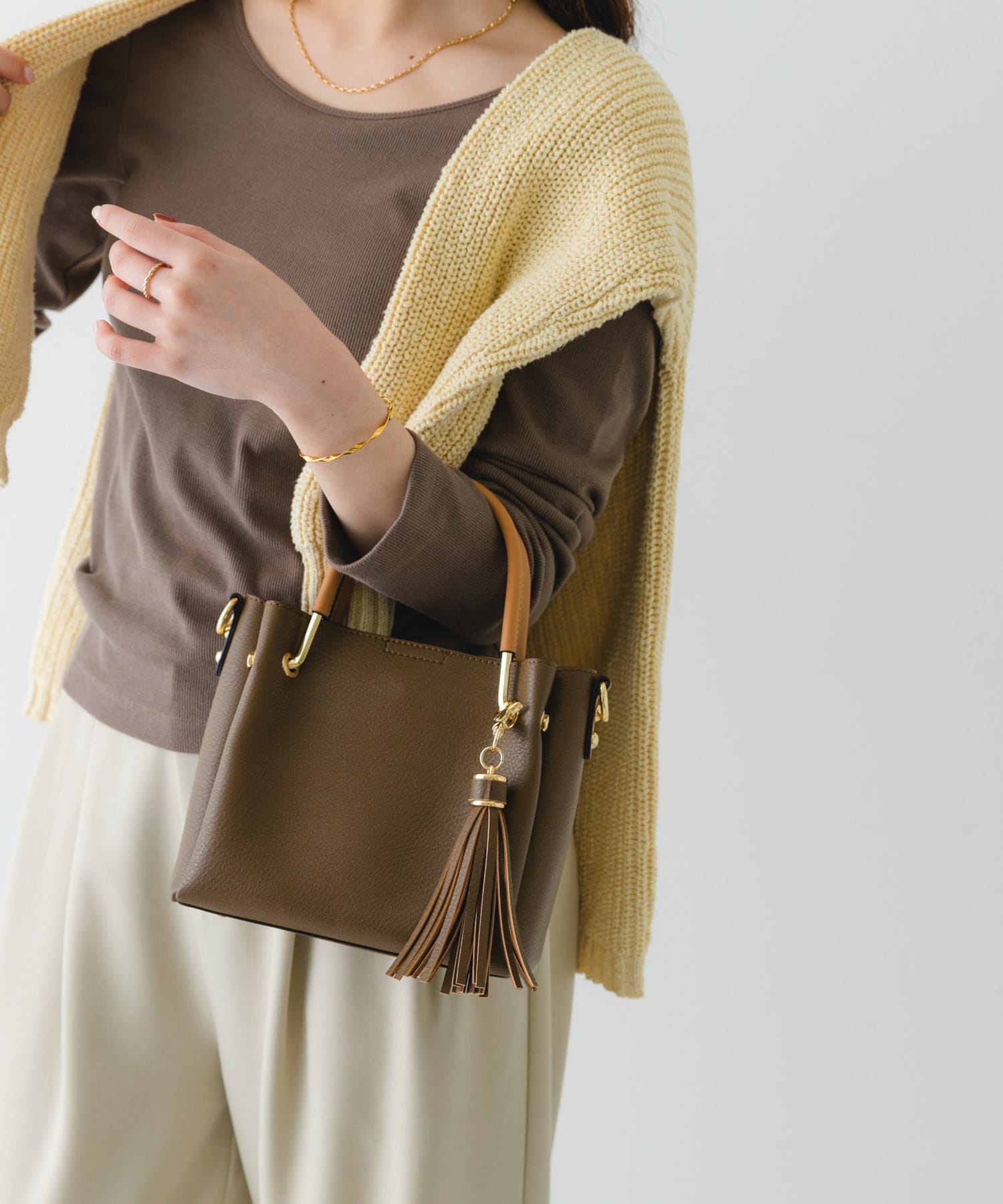 プチ2WAYトートバッグ MOCHA one