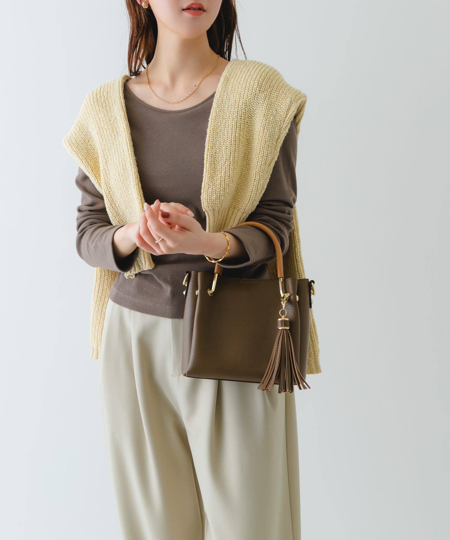 プチ2WAYトートバッグ MOCHA one