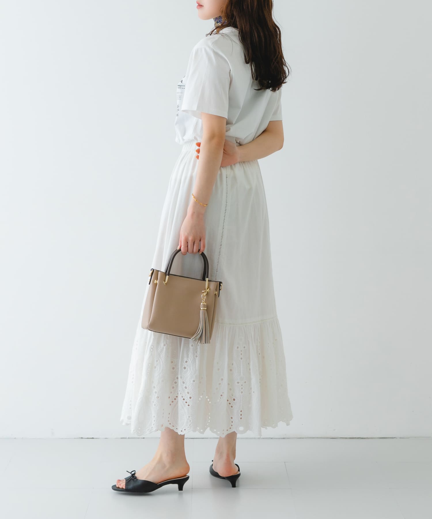 プチ2WAYトートバッグ BEIGE one