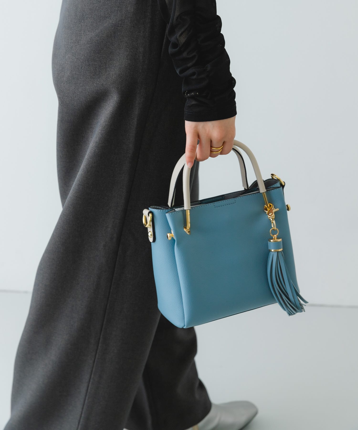 プチ2WAYトートバッグ BLUE one