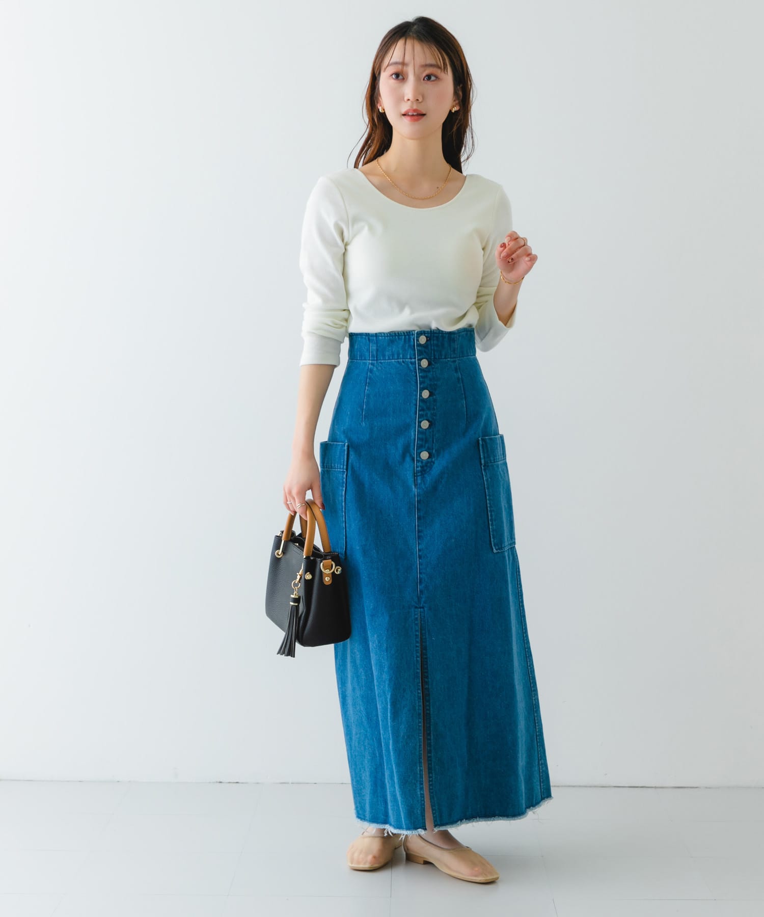 プチ2WAYトートバッグ BLACK one