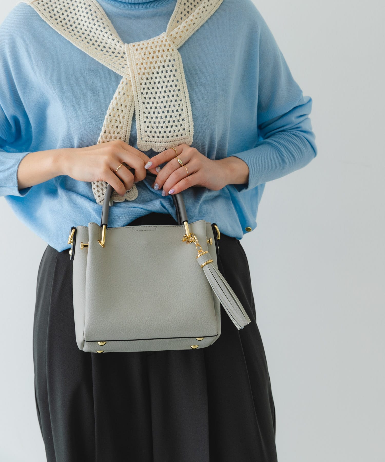 プチ2WAYトートバッグ GRAY one