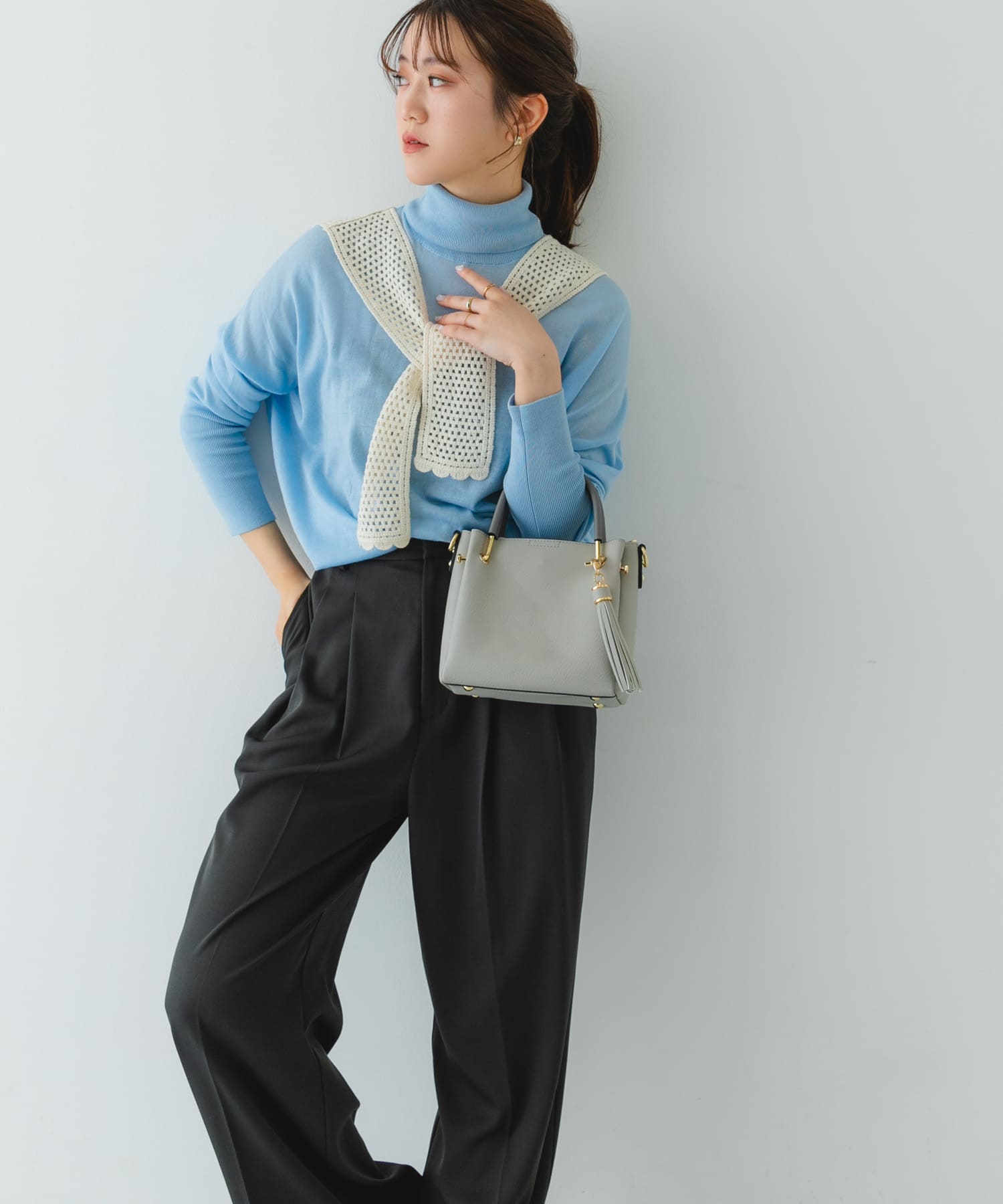 プチ2WAYトートバッグ GRAY one