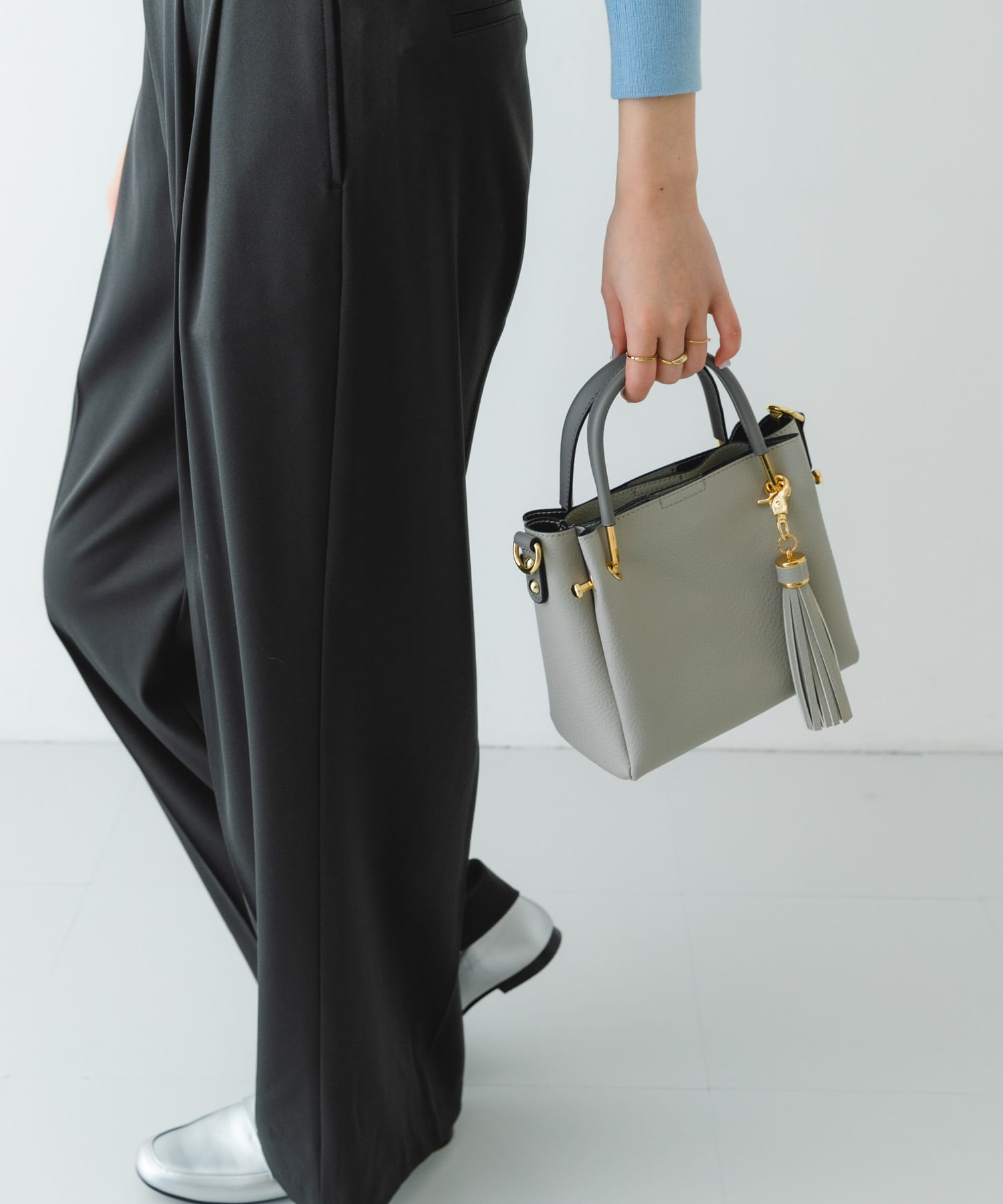 プチ2WAYトートバッグ GRAY one