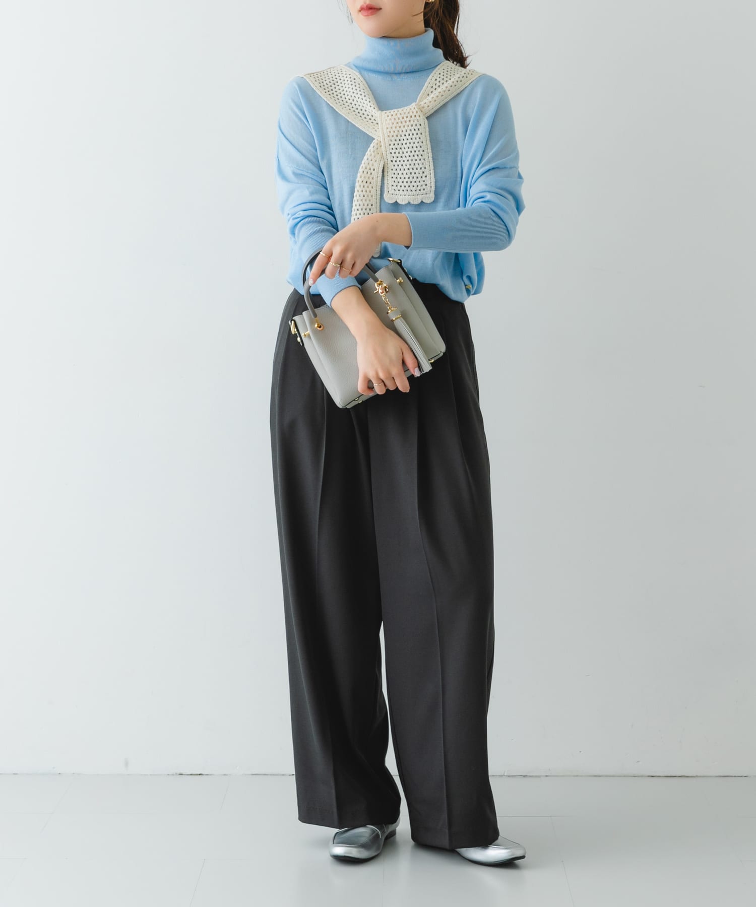 プチ2WAYトートバッグ GRAY one