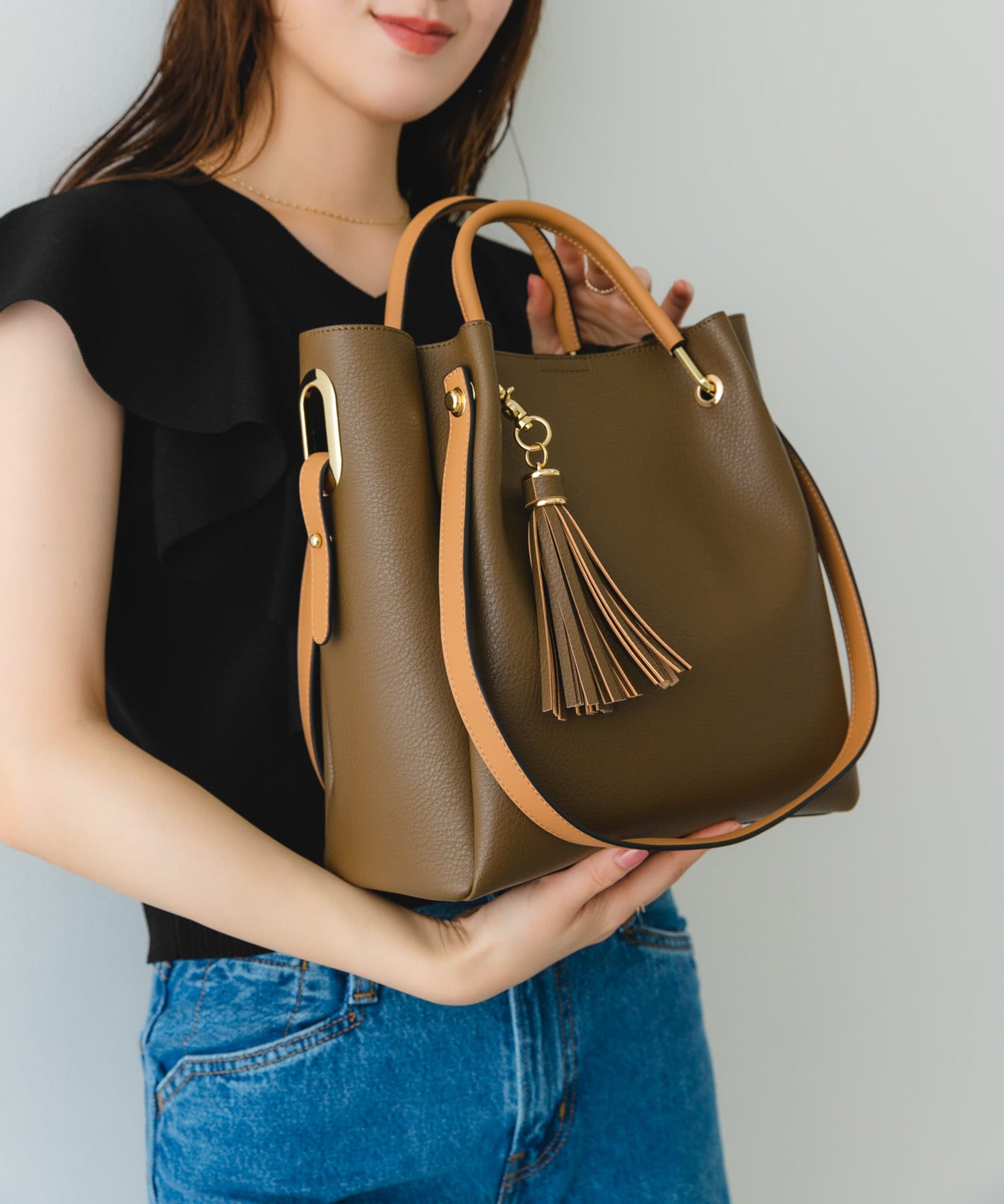 『WEB限定』4WAYトートバッグ MOCHA one