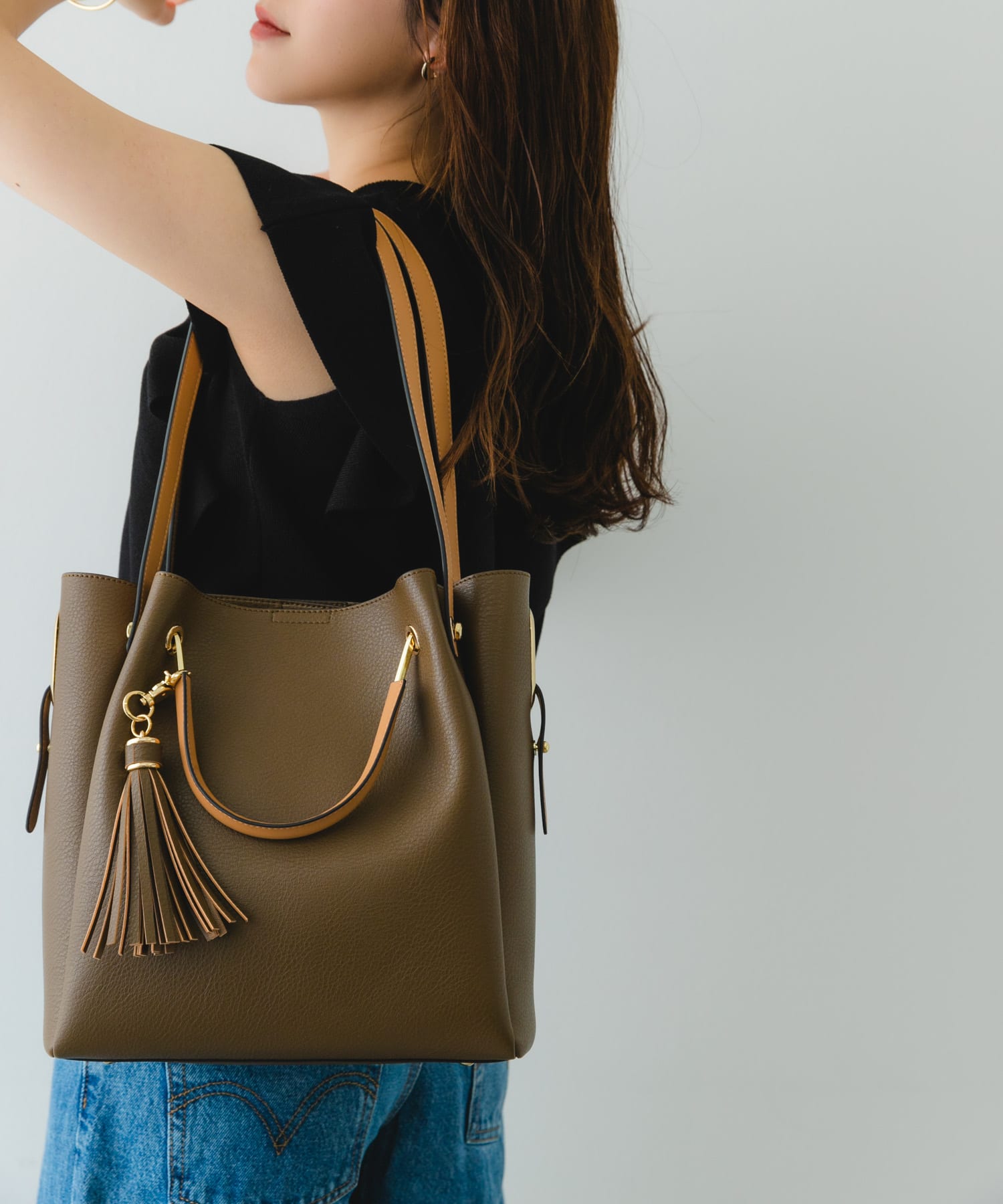 『WEB限定』4WAYトートバッグ MOCHA one