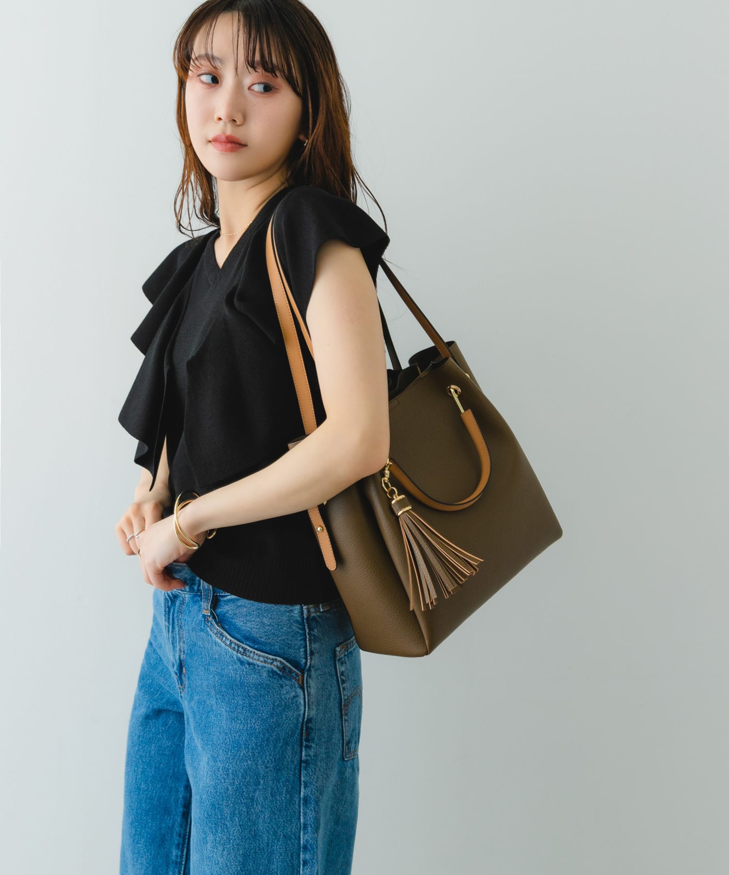 『WEB限定』4WAYトートバッグ MOCHA one