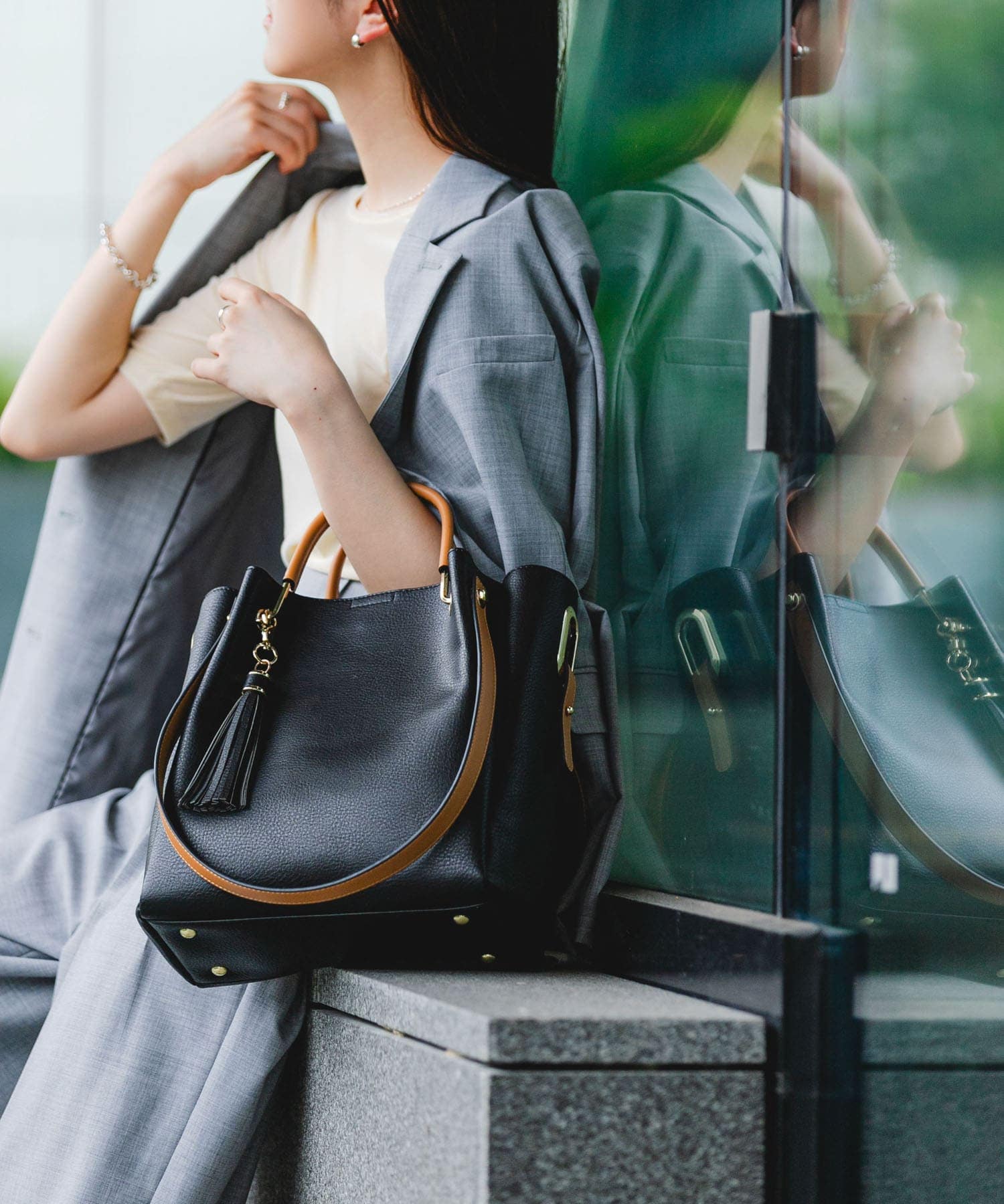 『WEB限定』4WAYトートバッグ BLACK one