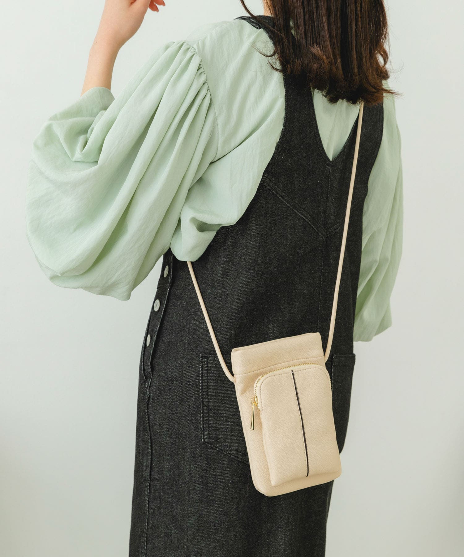 ミニセンターラインショルダーバッグ OFF WHITE one