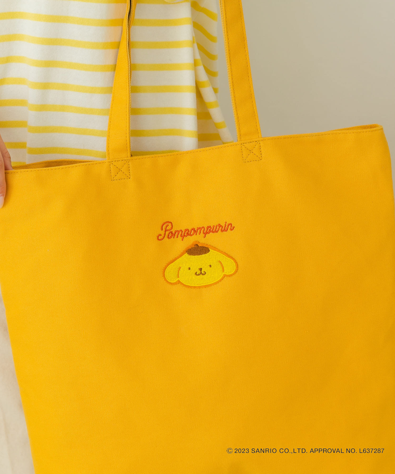 サンリオキャラクターズトートバッグ PN(YELLOW) one