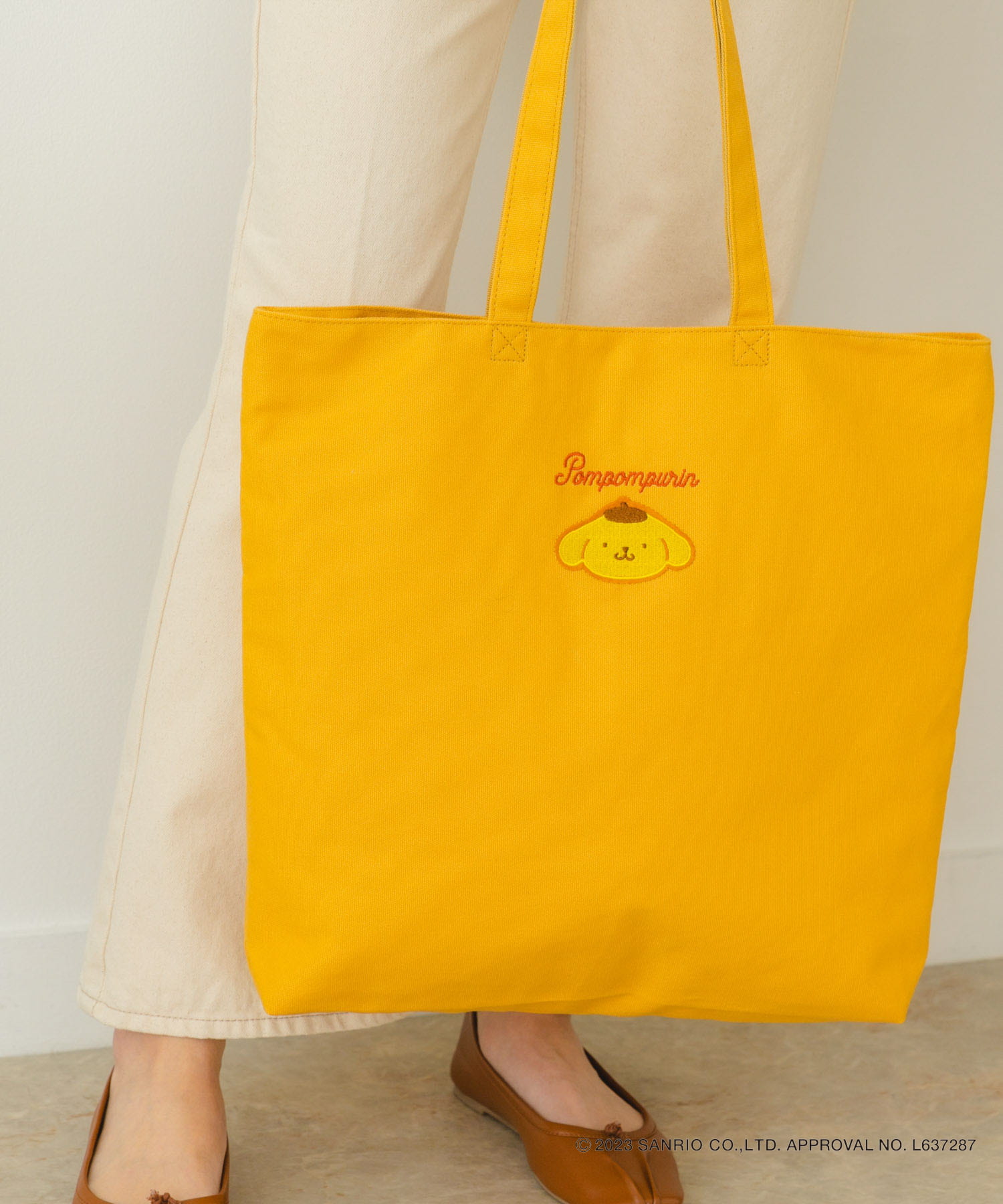 サンリオキャラクターズトートバッグ PN(YELLOW) one