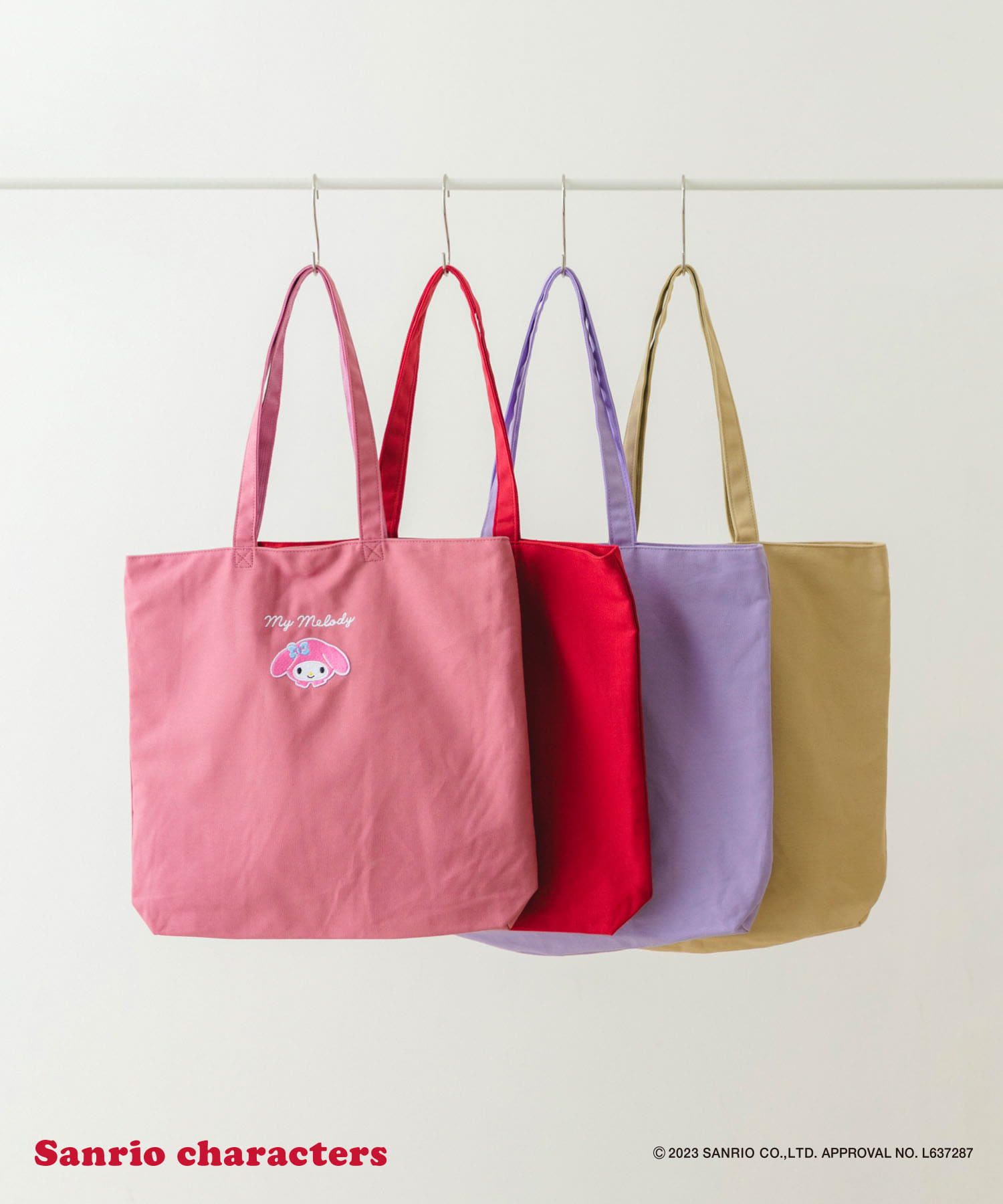 サンリオキャラクターズトートバッグ MM(PINK) one