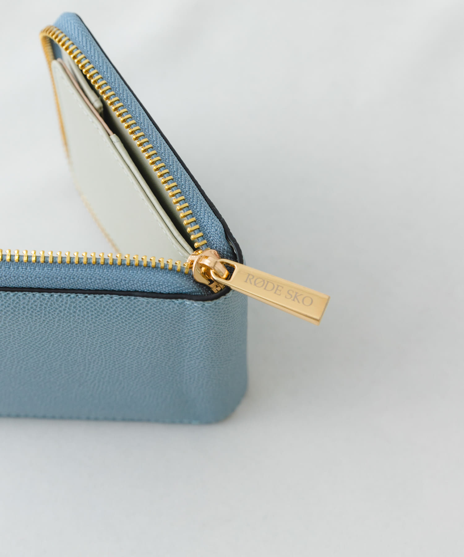 二つ折りミニ財布 SAXBLUE one